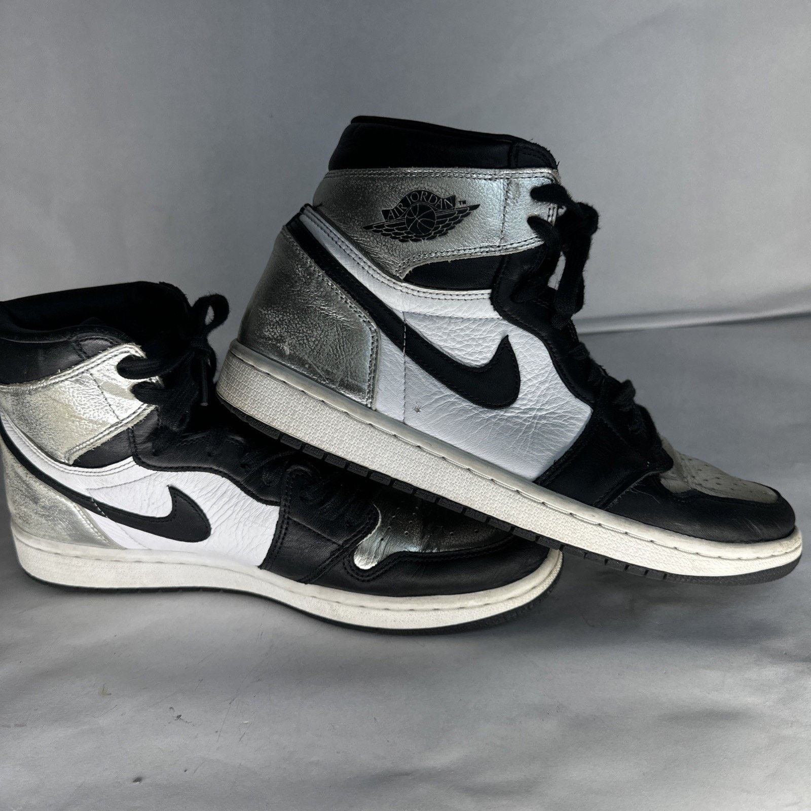 Nike Nike Air Jordan 1 High Metallic Silver men's Size 10 Size US 6 / IT 36 - 5 Thumbnail