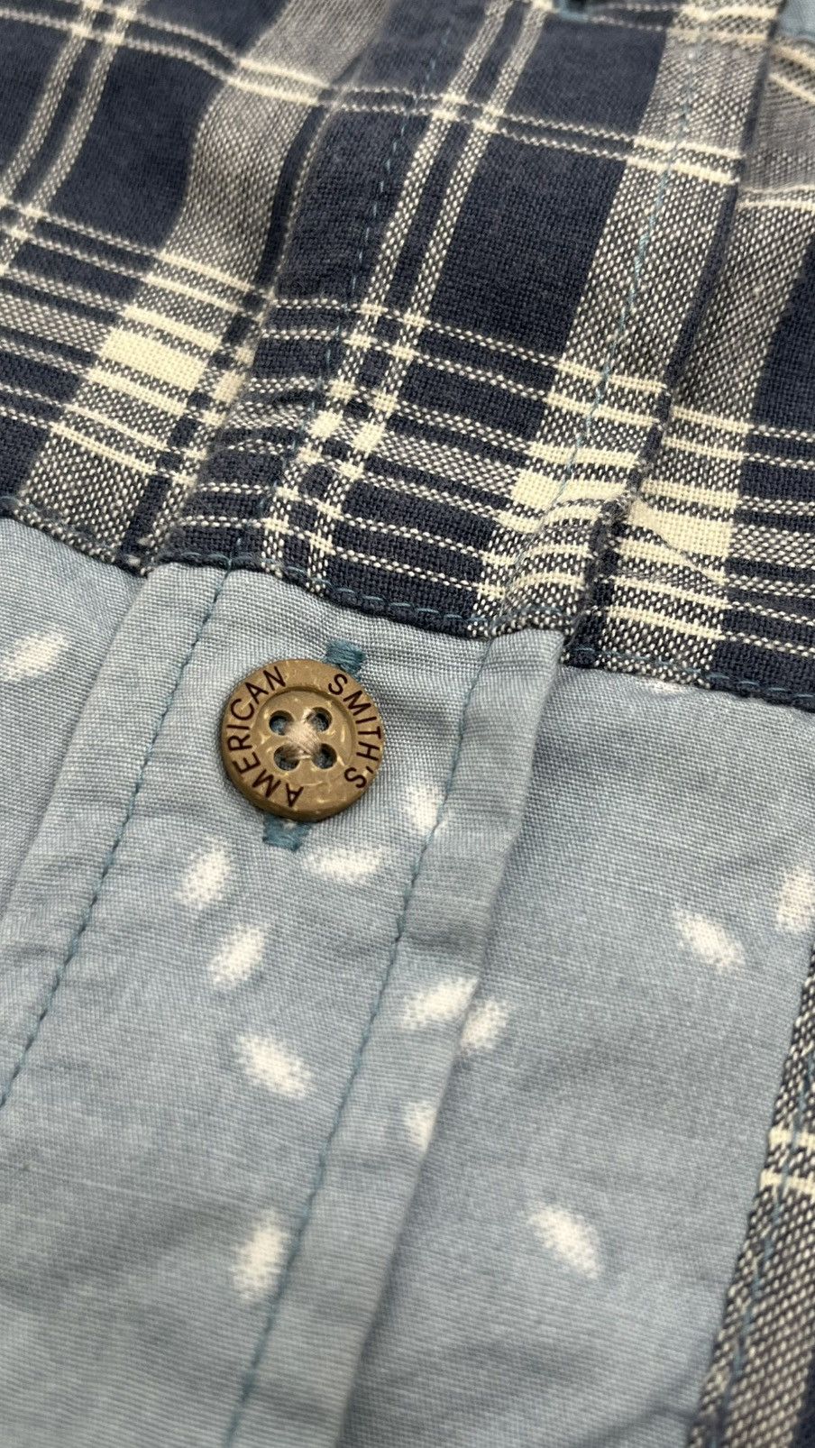 Japanese Brand × Vintage Smith's Patch Work shirt button up Size US L / EU 52-54 / 3 - 5 Thumbnail