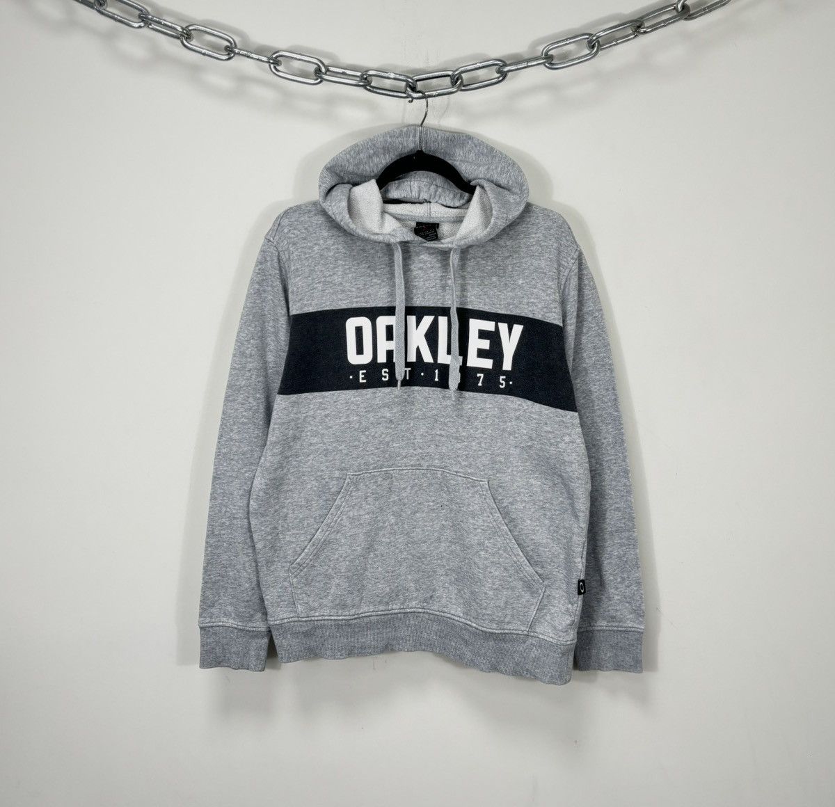 Oakley × Streetwear × Vintage Vintage Oakley Big Logo Y2K Gray 