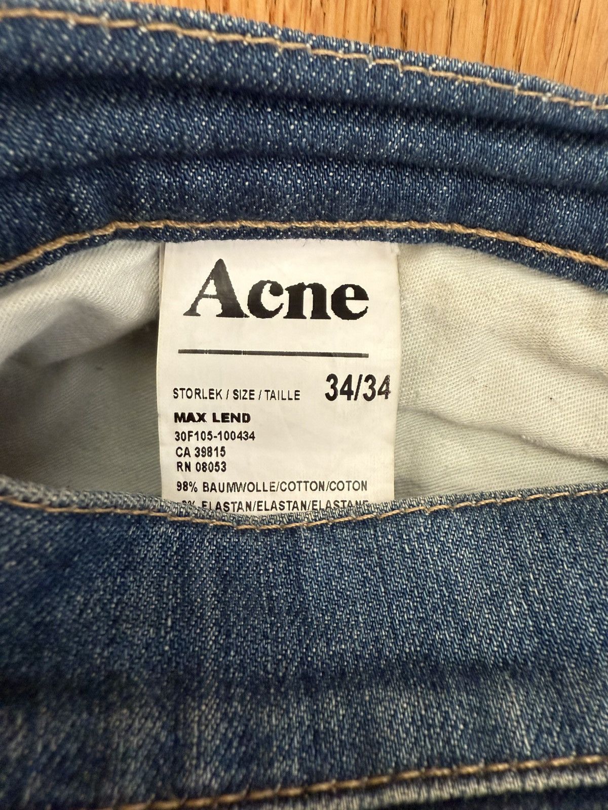 Acne Studios Acne Denim Jeans MAX LEND Size US 34 / EU 50 - 3 Thumbnail
