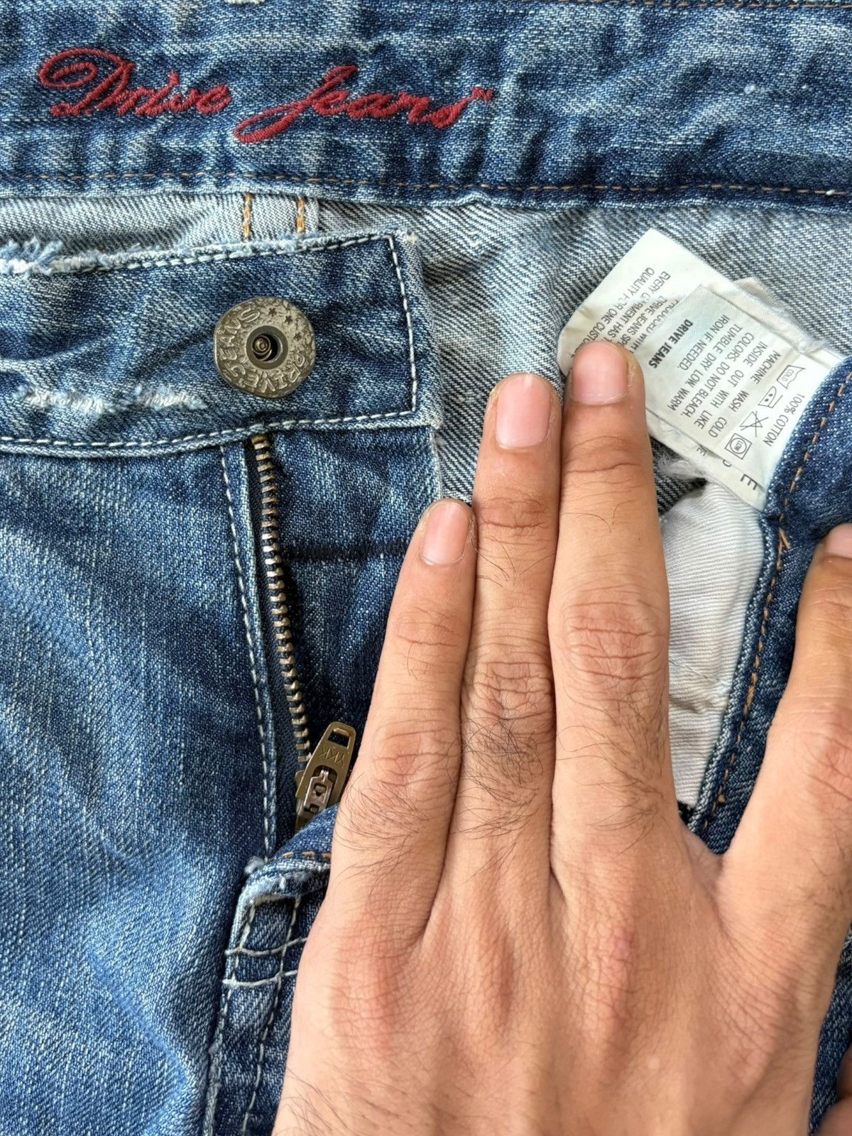 Hysteric Glamour Vintage Japanese Brand Frayed Distressed Flare Jeans Size 27" / US 4 / IT 40 - 6 Thumbnail