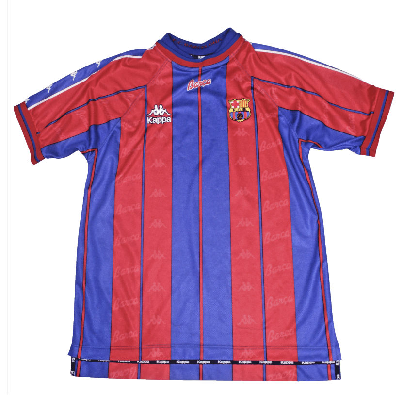 Kappa 1997/98 FC Barcelona Kappa Home Jersey Size US L / EU 52-54 / 3 - 1 Thumbnail