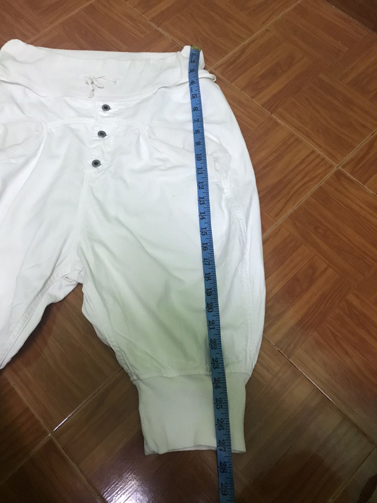 Kapital Kapital White Sarouel Balloon Pants with Button Fly Size US 30 / EU 46 - 13 Thumbnail