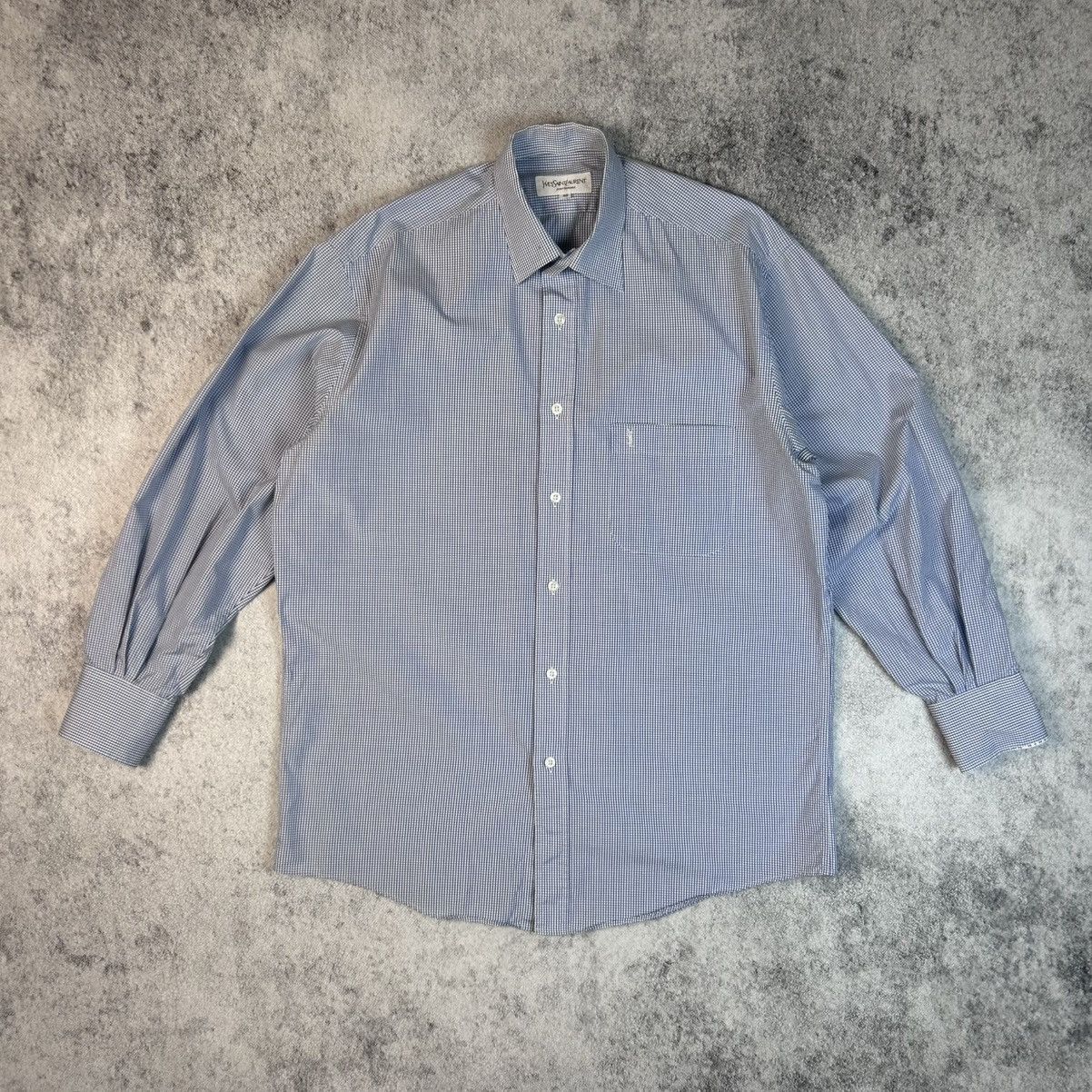 Yves Saint Laurent Vintage Yves Saint Laurent Multi Button Ups Shirt Size US L / EU 52-54 / 3 - 3 Thumbnail