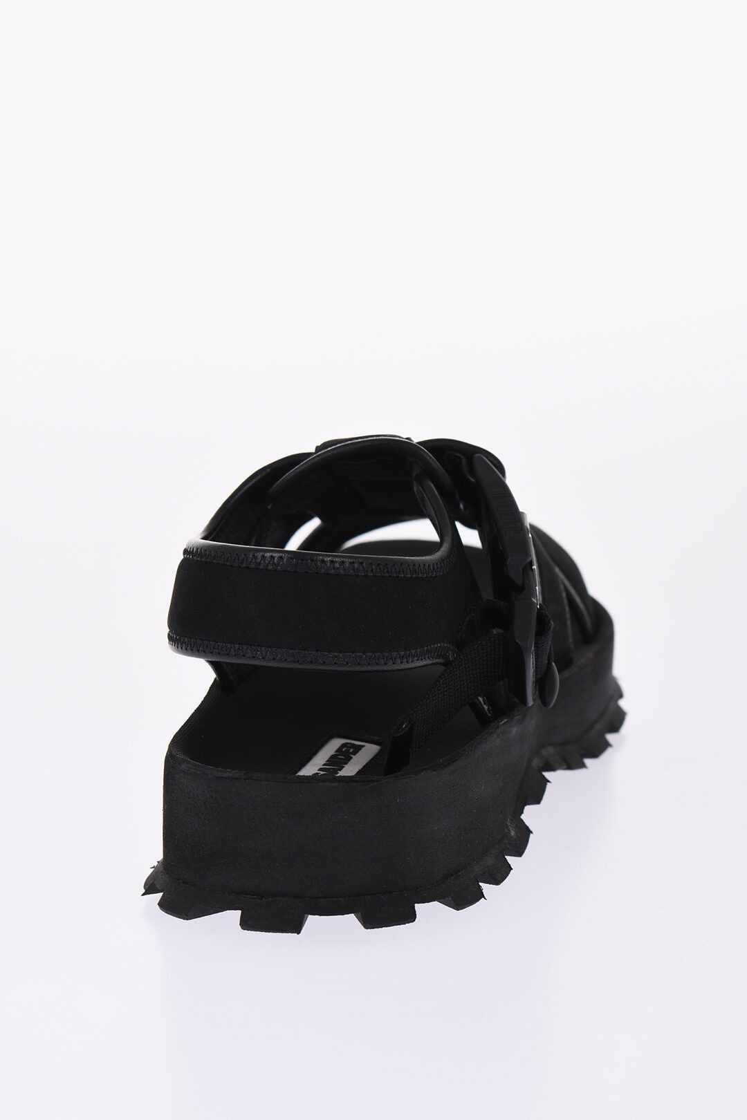 Jil Sander og1mm0625 Carrion Sole Uberto Nabuk Sandals in Black Size US 10 / EU 43 - 3 Thumbnail
