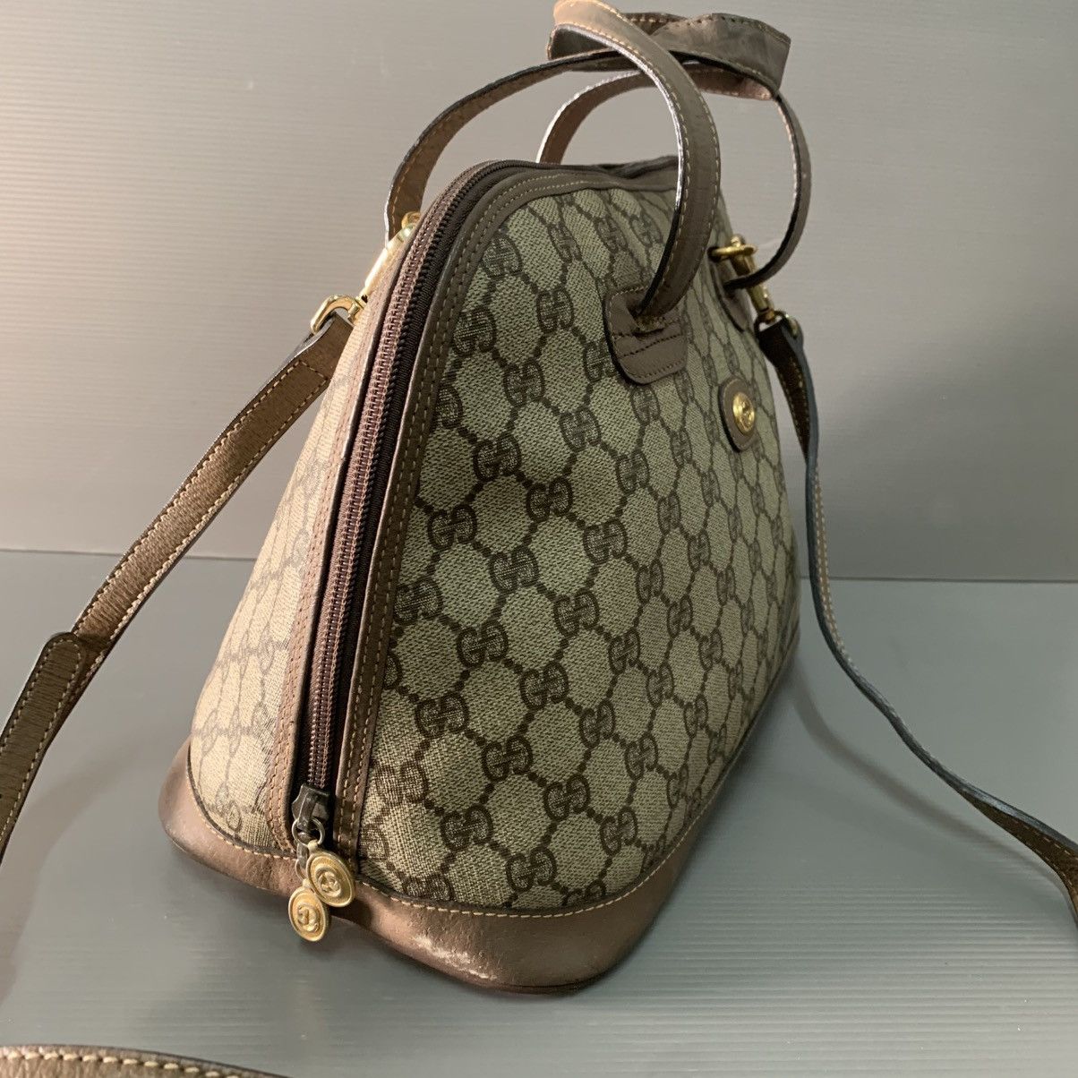 Gucci Gucci Monogram Vintage Alma Bag Size ONE SIZE - 3 Thumbnail