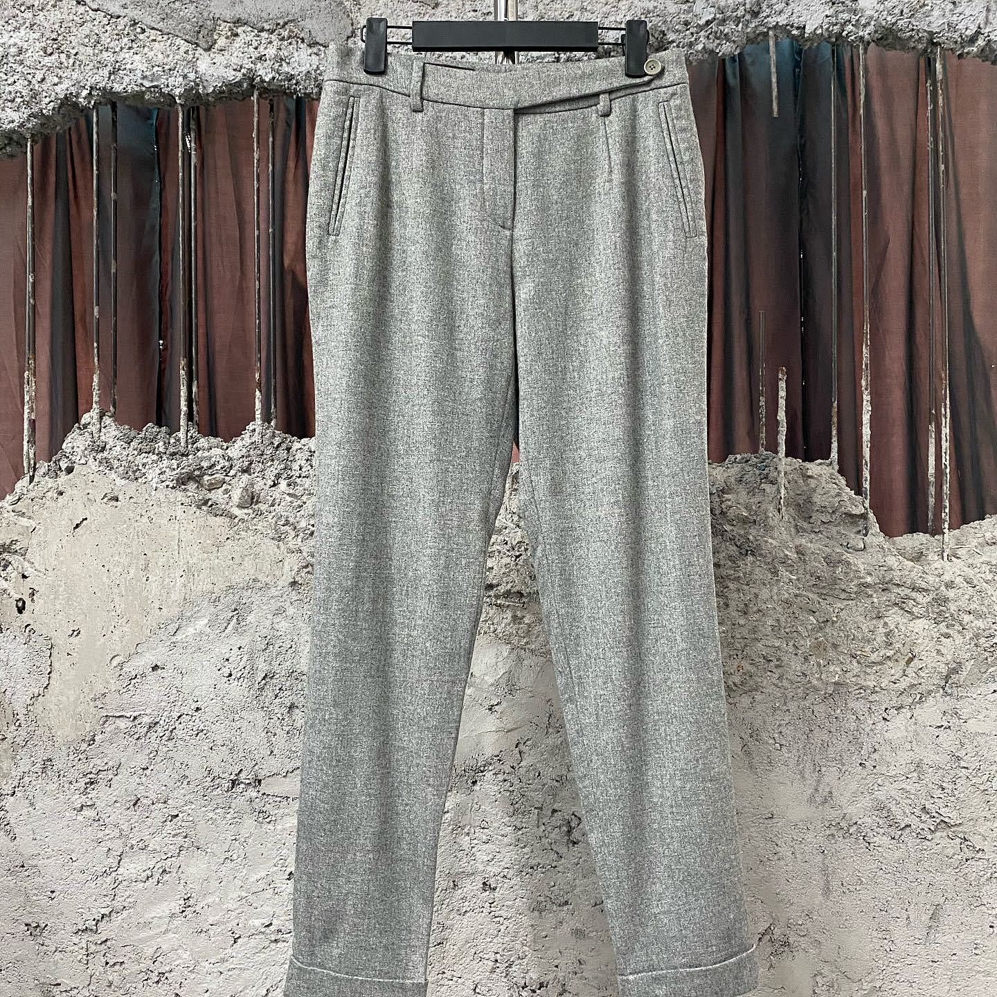 Loro Piana Loro Piana Gray Cashmere Silk Blend Pants Size 38 Size 26" / US 2 / IT 38 - 1 Thumbnail
