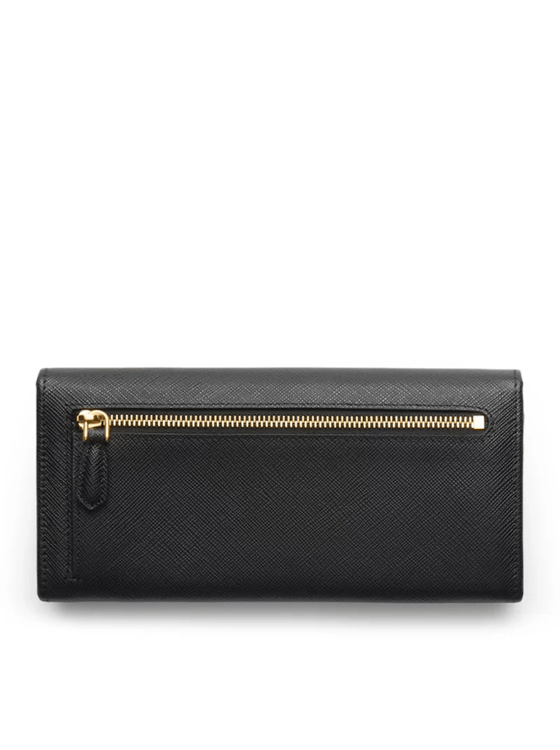 Prada PRADA Black Saffiano Leather Large Wallet New & Authentic Size ONE SIZE - 2 Thumbnail