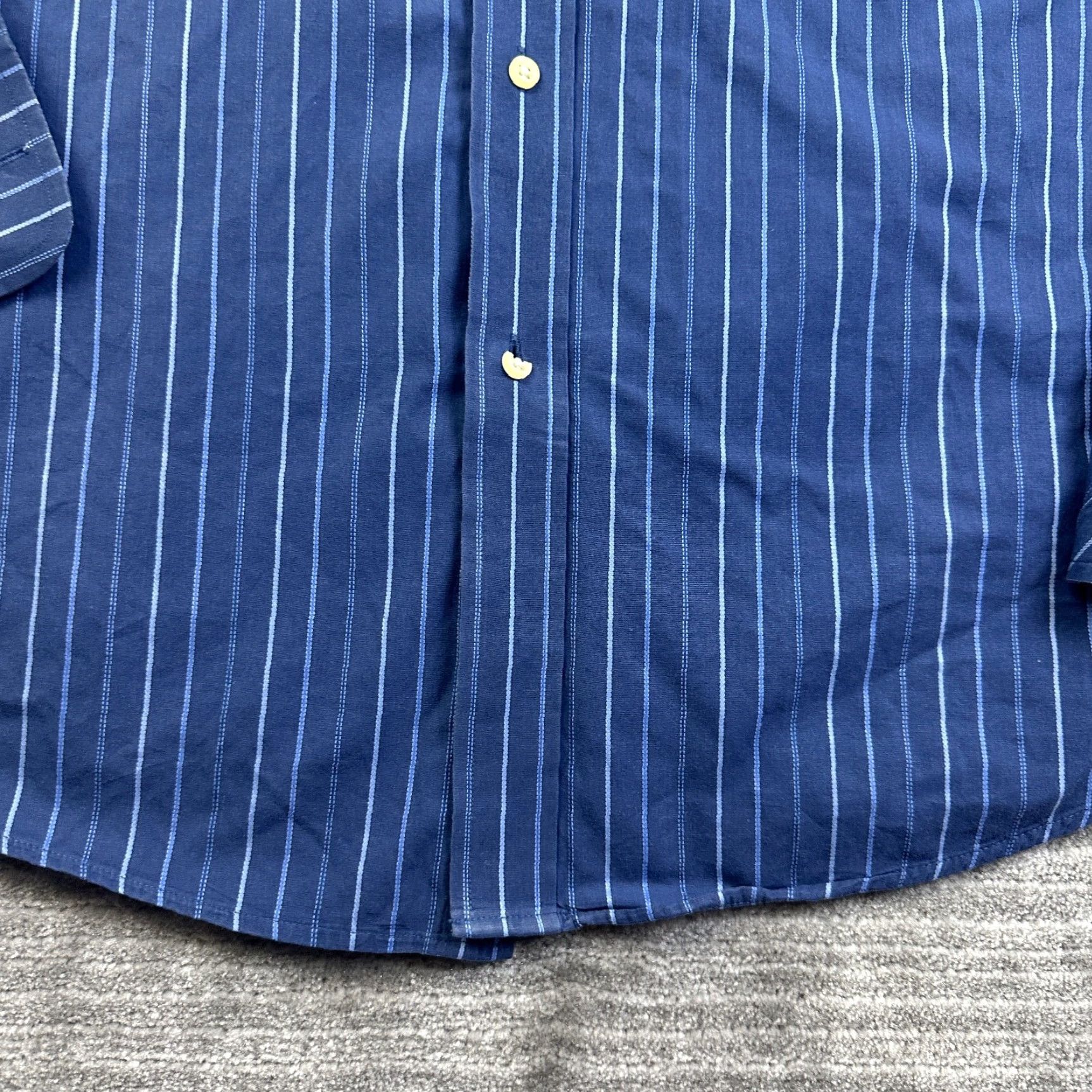 Tommy Hilfiger Tommy Hilfiger Shirt Mens Large Blue Button Up Career Top French Cuff Size US L / EU 52-54 / 3 - 5 Thumbnail