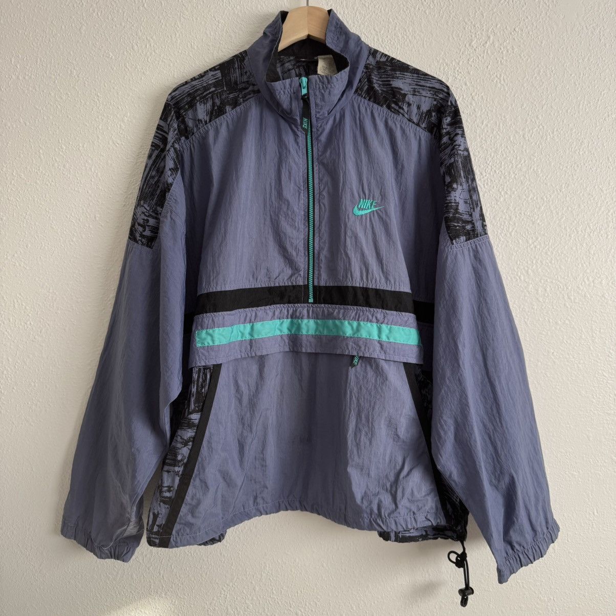 Nike NIKE Vintage 90s Mens Retro Anorak Windbreaker Jacket Size US L / EU 52-54 / 3 - 1 Thumbnail