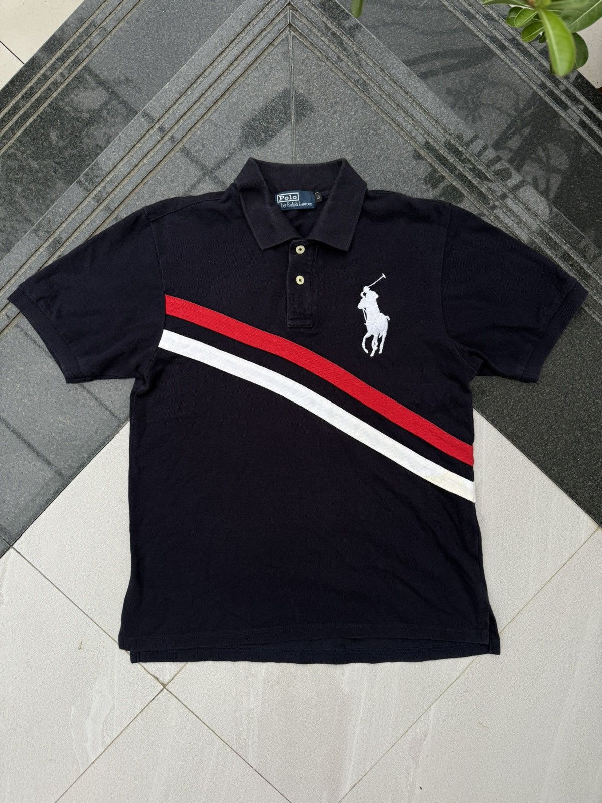 Polo Ralph Lauren 90’s POLO RL RARE MULTI LOGO Y2K VINTAGE ITALIAN TEE TSHIRT Size US M / EU 48-50 / 2 - 2 Thumbnail