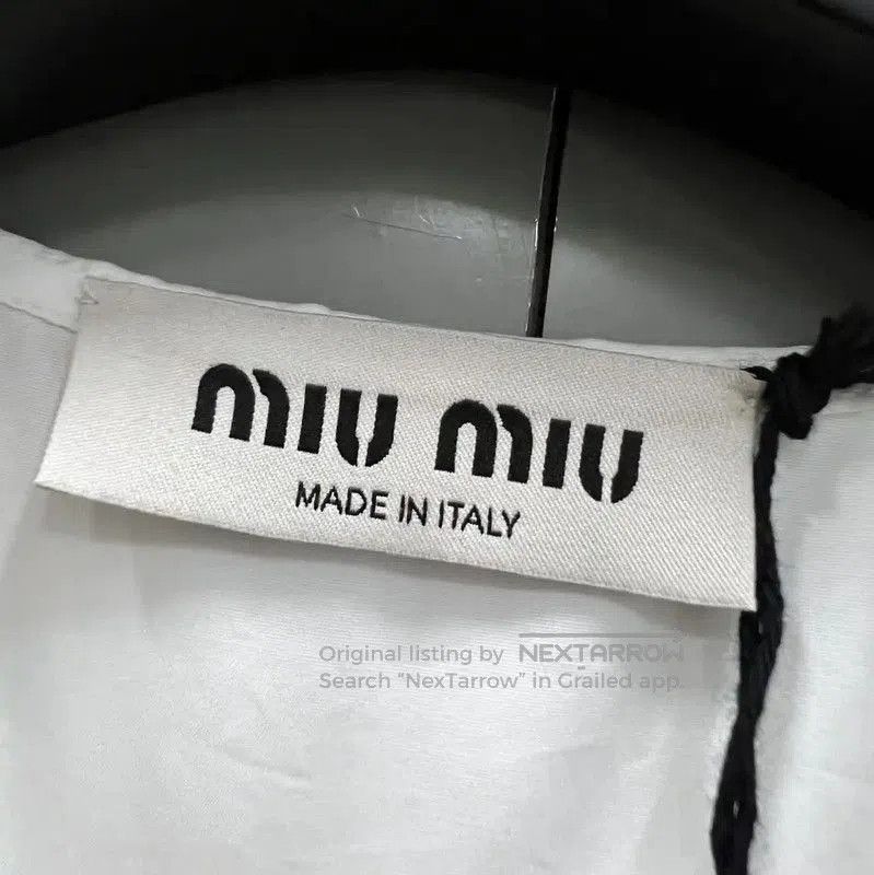 Miu Miu Miu Miu Summer White Cropped Shirt for Women . Size XXS / US 00 / IT 34 - 2 Thumbnail