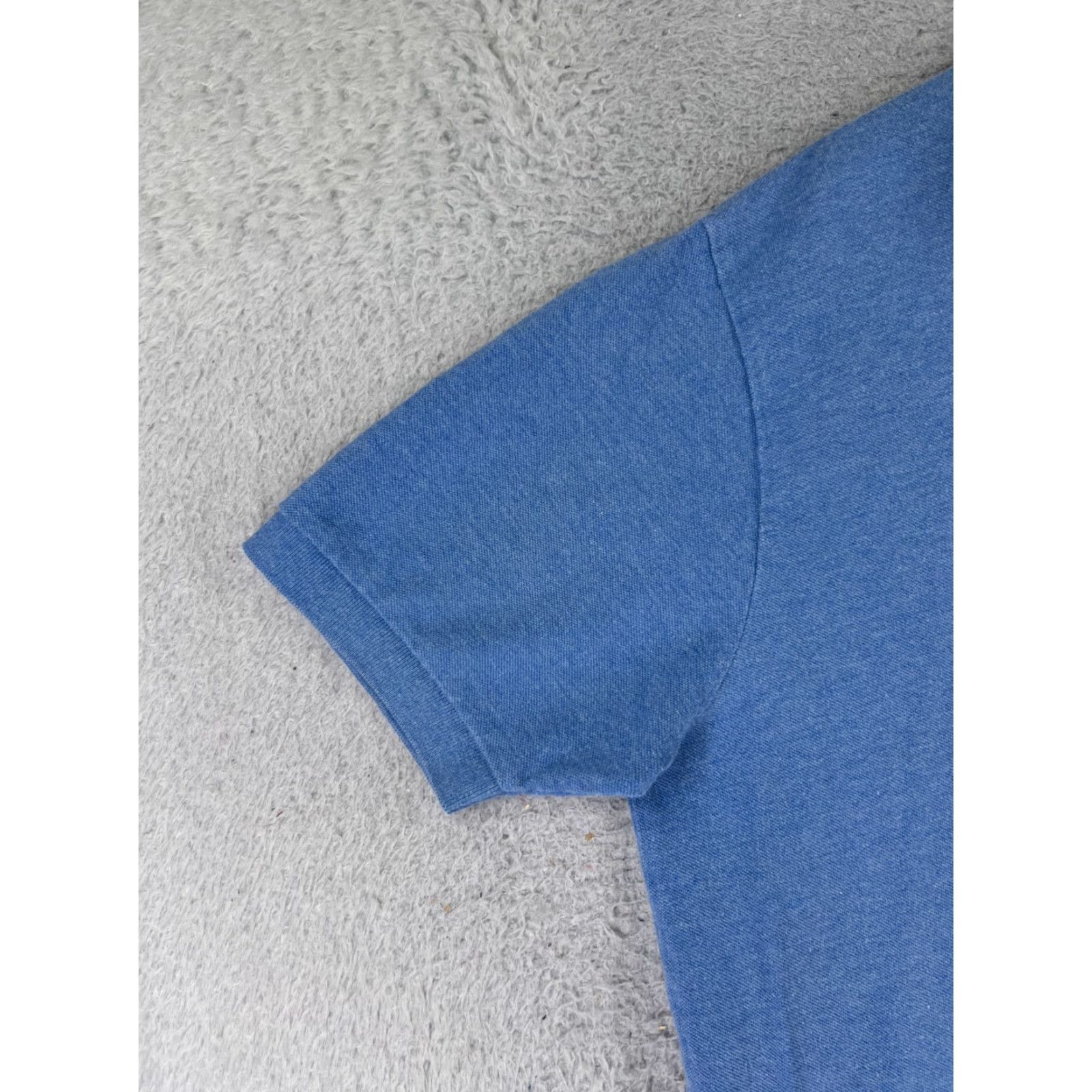 Ralph Lauren VINTAGE Ralph Lauren Shirt Polo Mens XL Blue 100% Cotton Knit Pilling Shirt Size US XL / EU 56 / 4 - 5 Thumbnail