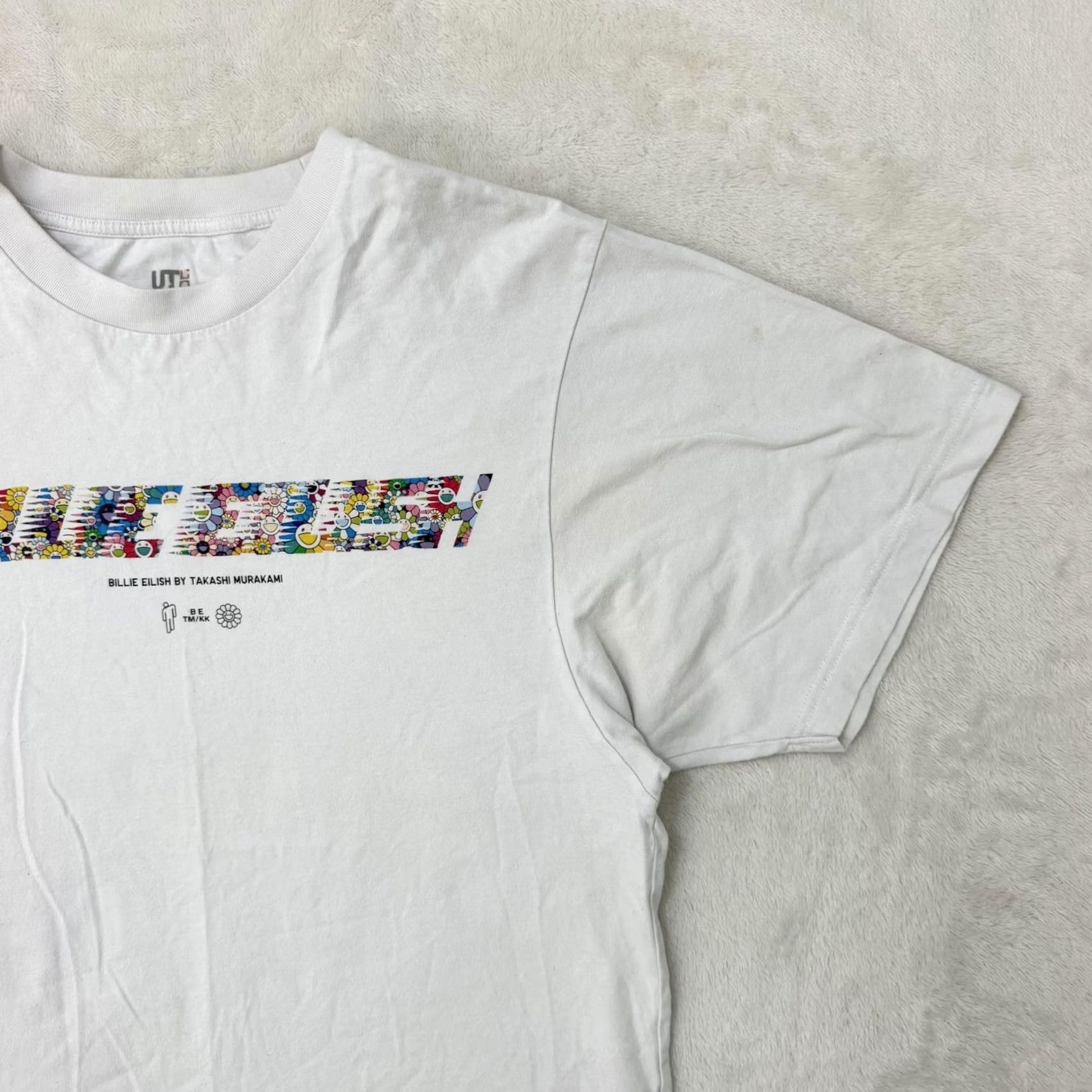 Uniqlo Billie Eilish Uniqlo Shirt Womens M White Murakami Graphic T-Shirt Tee Size M / US 6-8 / IT 42-44 - 4 Thumbnail