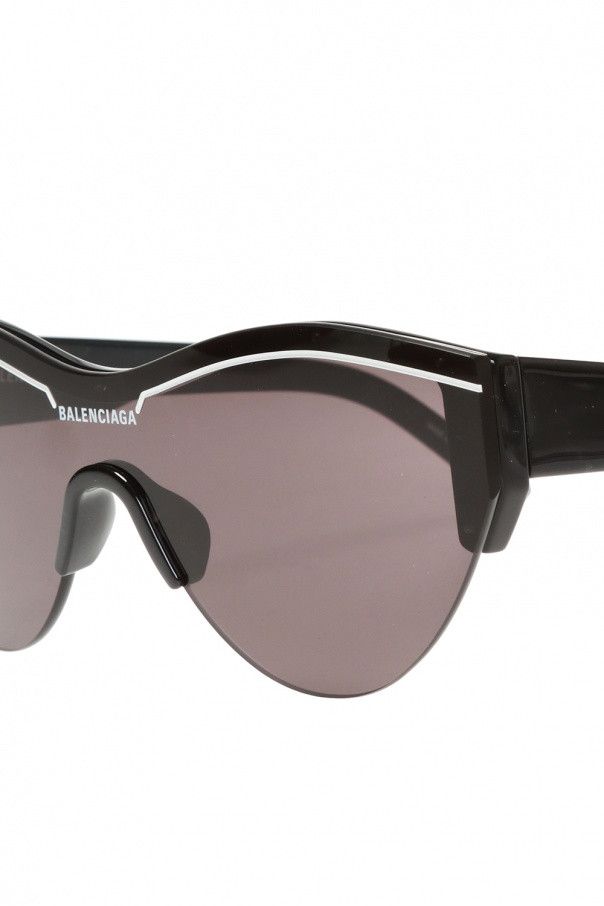 Balenciaga o1bcso1str1024 Size: OS / Ski Cat Sunglasses in Black Size ONE SIZE - 4 Thumbnail
