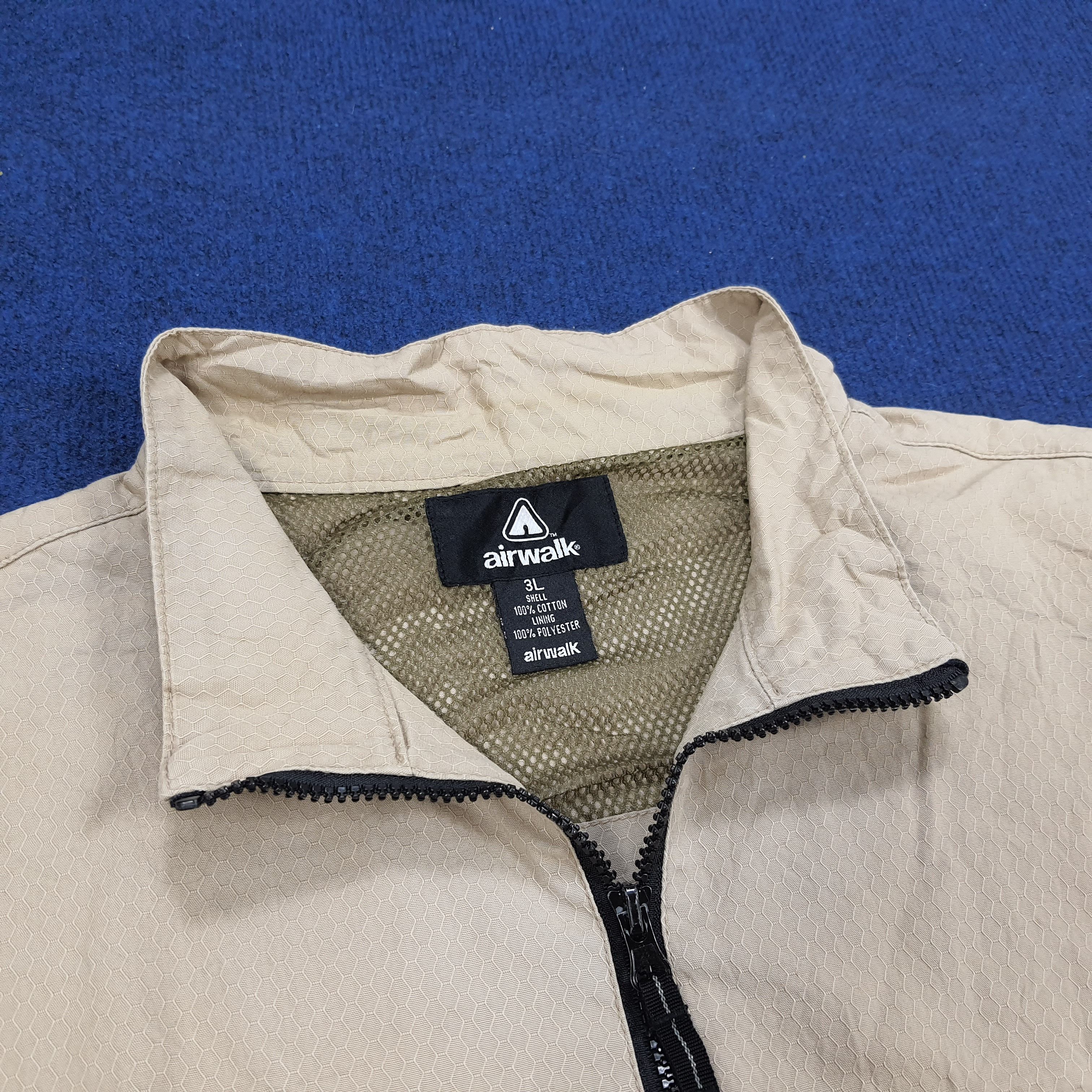 Vintage Airwalk Streetwear Custom Logo Zipper Shirt Jacket