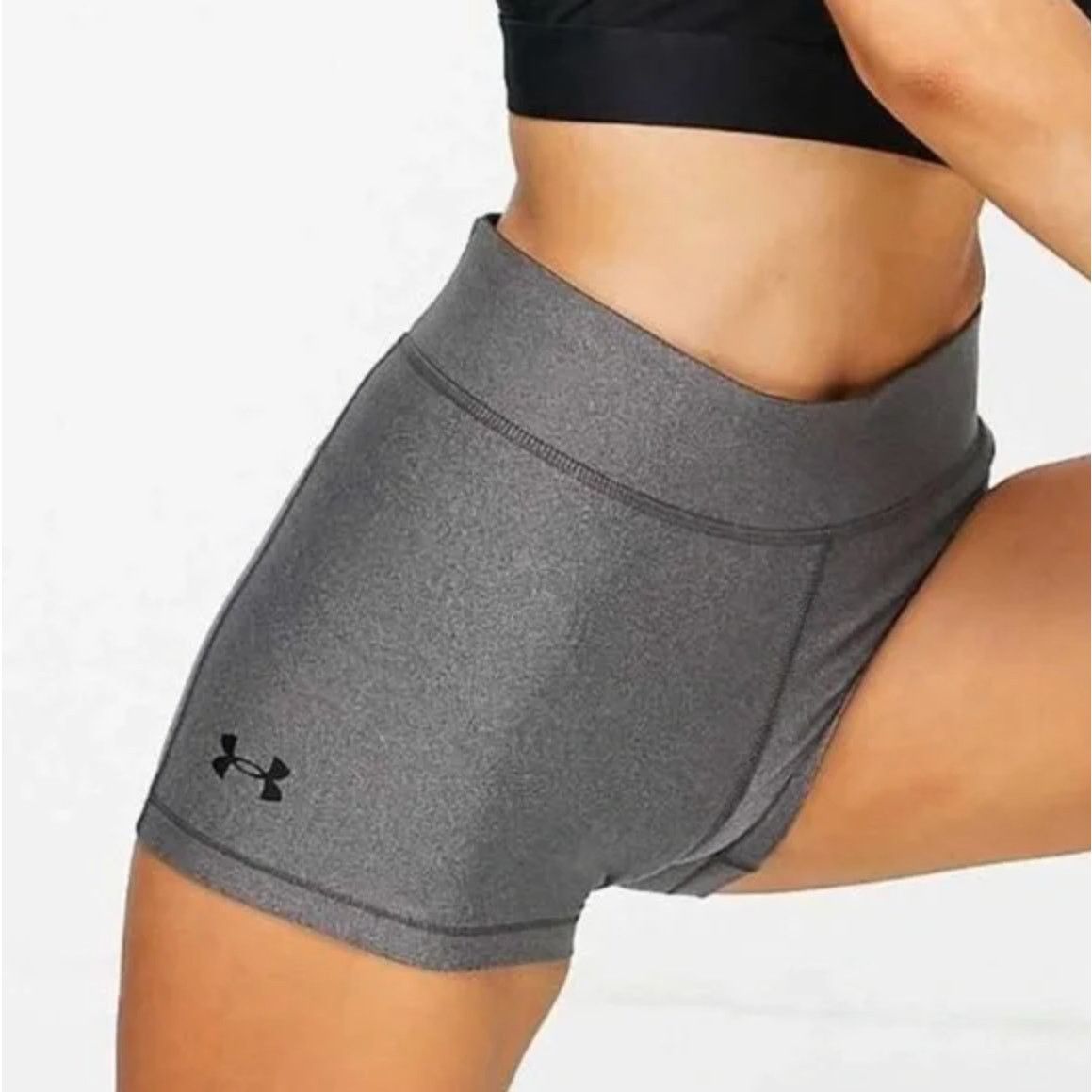 Under Armour Under Armour HeatGear Mid-Rise Shorty Shorts Gray Large Size 30" / US 8 / IT 44 - 4 Thumbnail