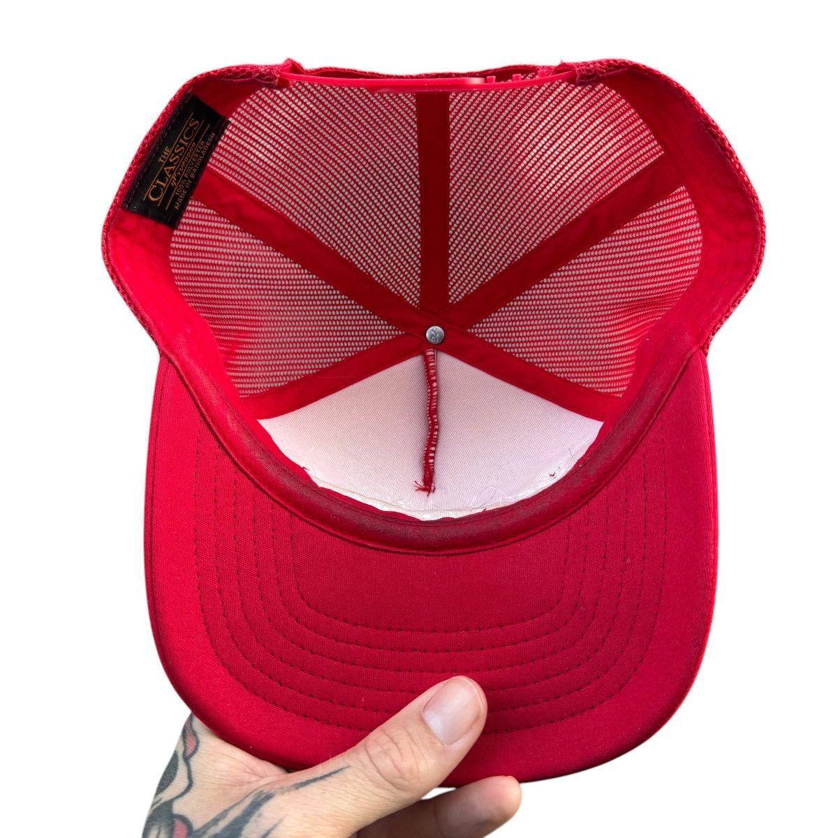 Vintage Better Together red trucker snapback hat Size ONE SIZE - 4 Thumbnail