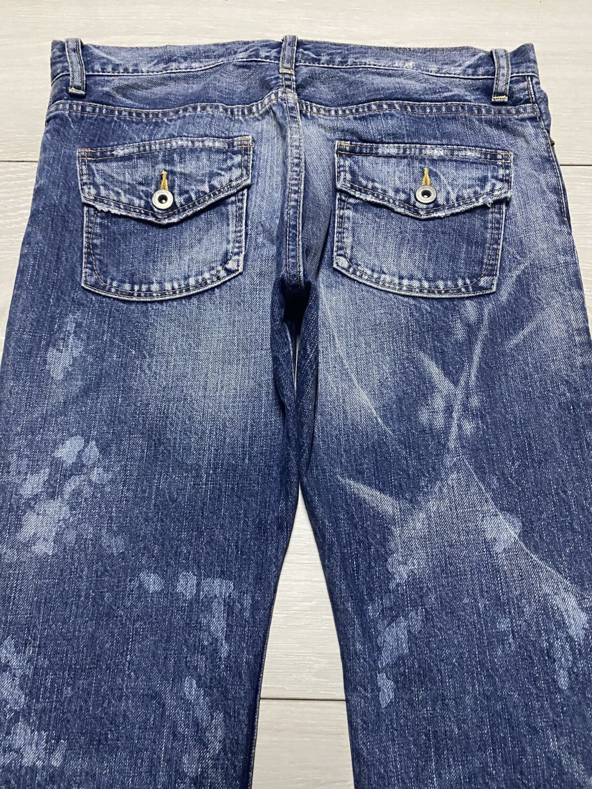 Neighborhood Vintage Japanese Brand Rnaic Repair Bleach Skinny Jeans Size US 31 - 4 Thumbnail