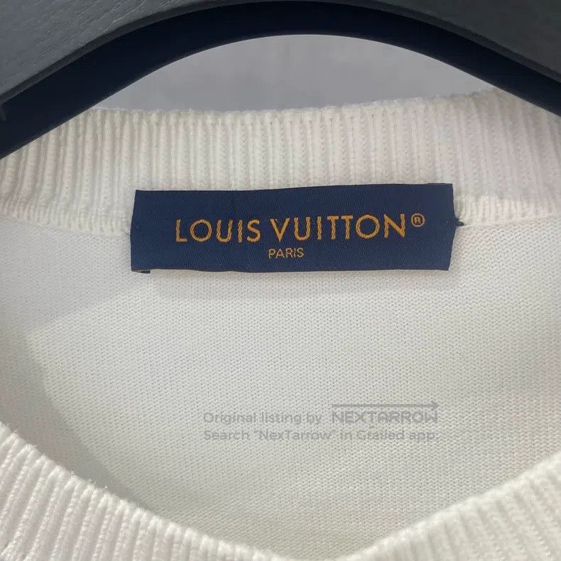 Louis Vuitton Louis Vuitton Pin embroidered logo knit short sleeve Size US XXL / EU 58 / 5 - 3 Thumbnail