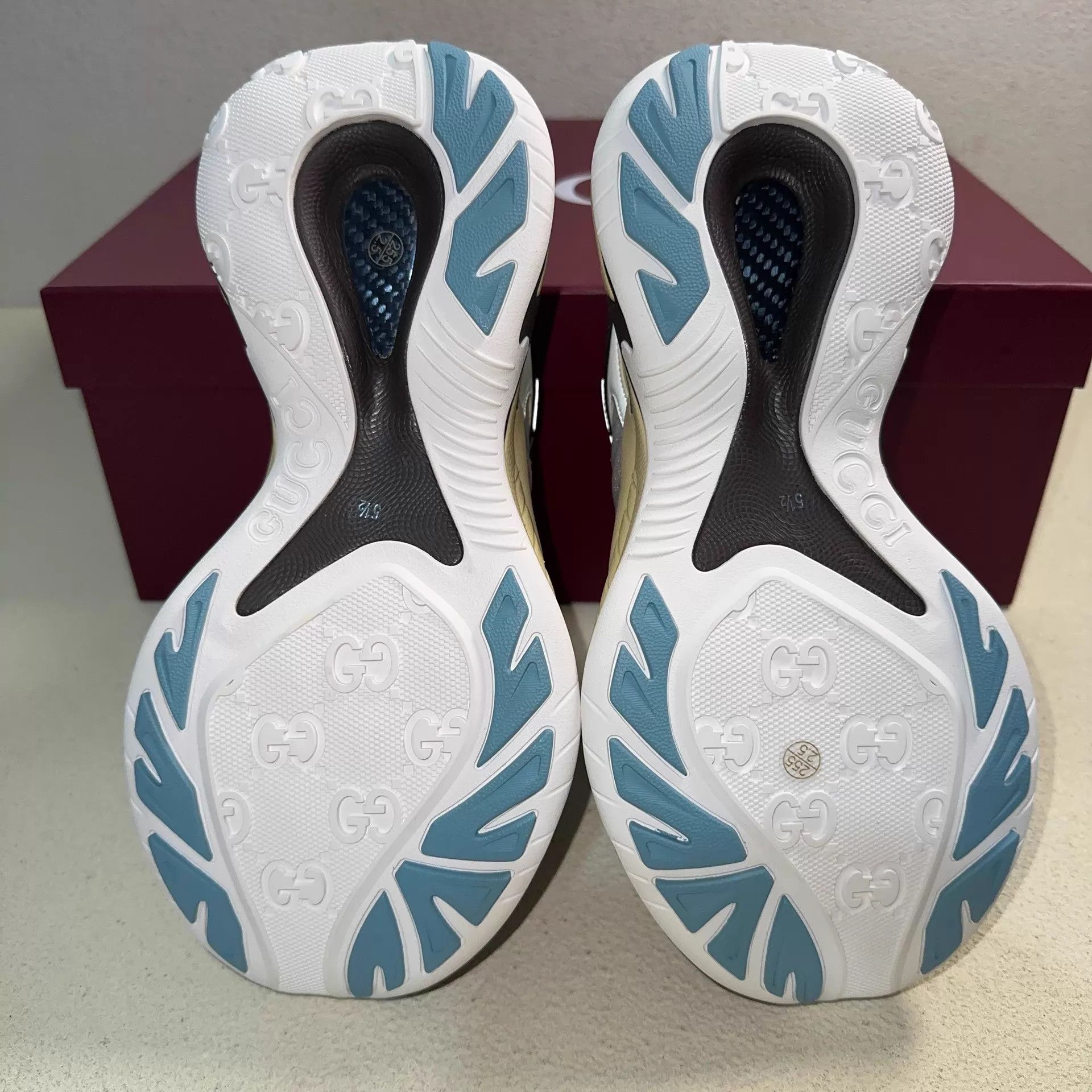 Gucci GUCCI Low-Top Sneakers Men's Black/White/Blue 39.5 Size US 6.5 / EU 39-40 - 4 Thumbnail