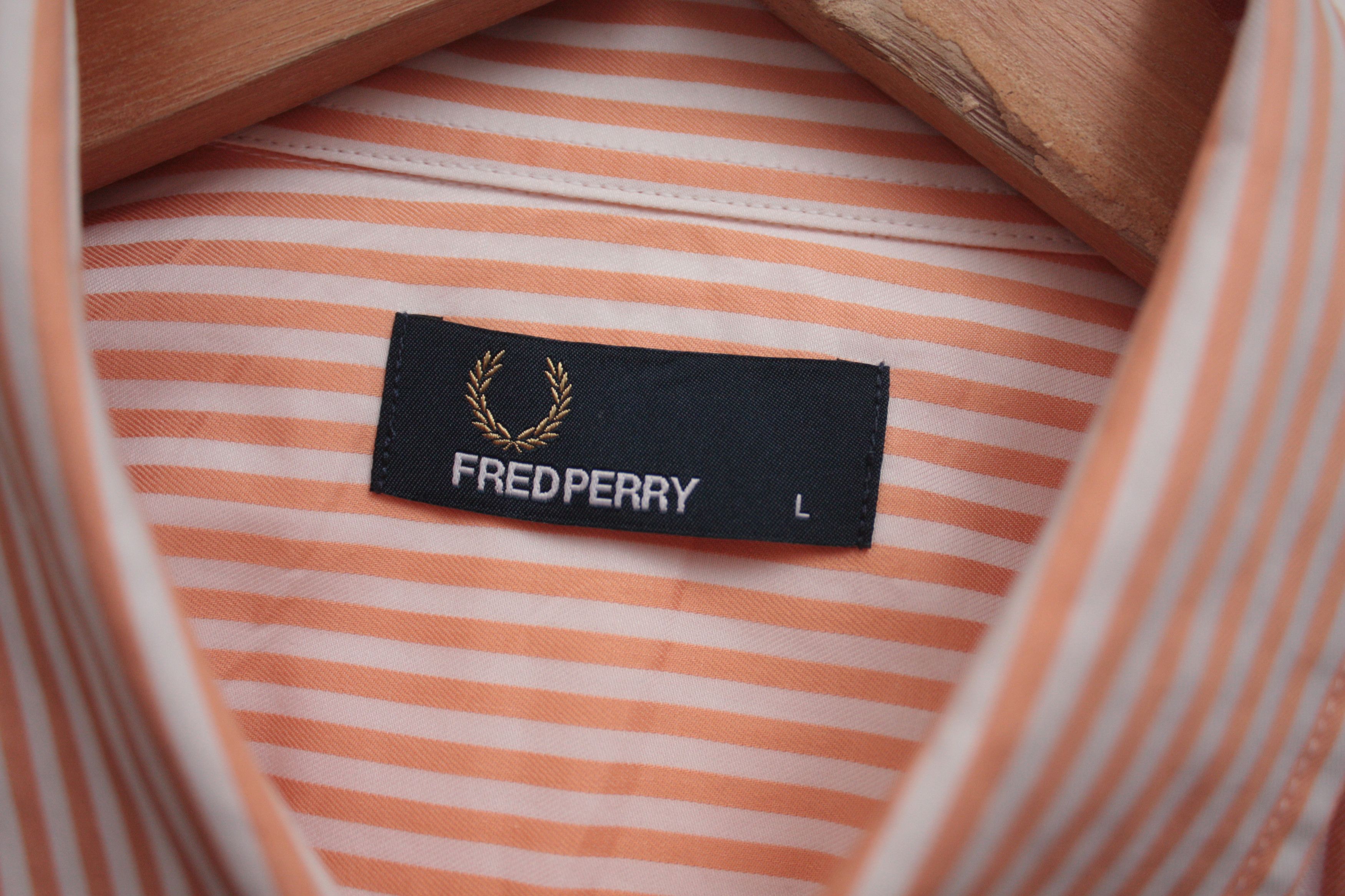 Fred Perry Fred Perry Summer Short Sleeve Striped Shirt Men's Large Size US L / EU 52-54 / 3 - 6 Thumbnail