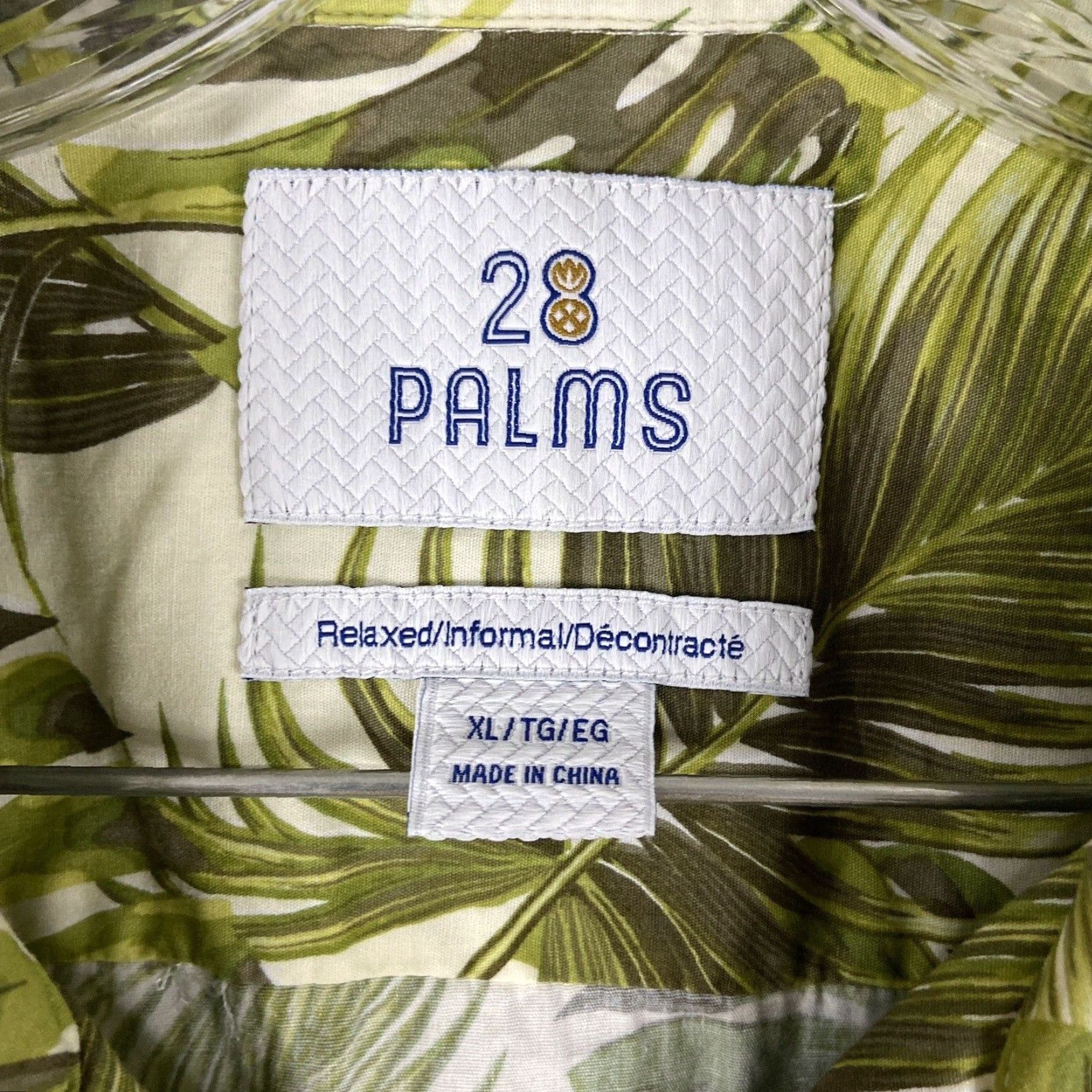 Vintage 28 Palm Shirt Men XL Green Hawaii Button-Up Mens Size US 36 / EU 52 - 5 Thumbnail