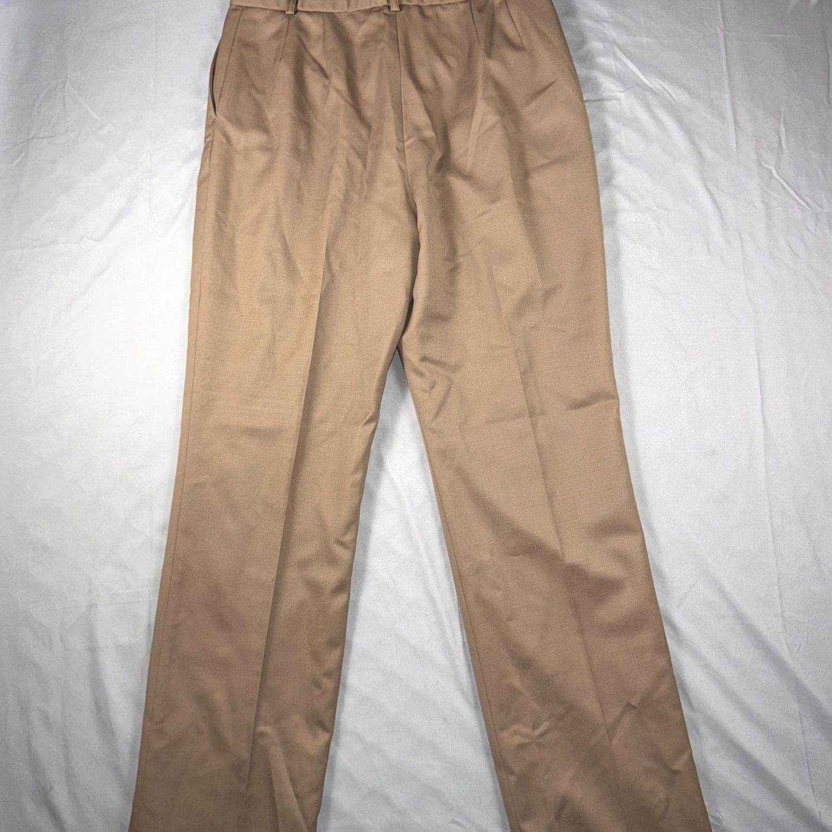 Pendleton VINTAGE Pendleton Dress Pants Womens 10 Beige Wool Pleated Lined Classic Workwear Slacks Menus? Size 32" / US 10 / IT 46 - 2 Thumbnail