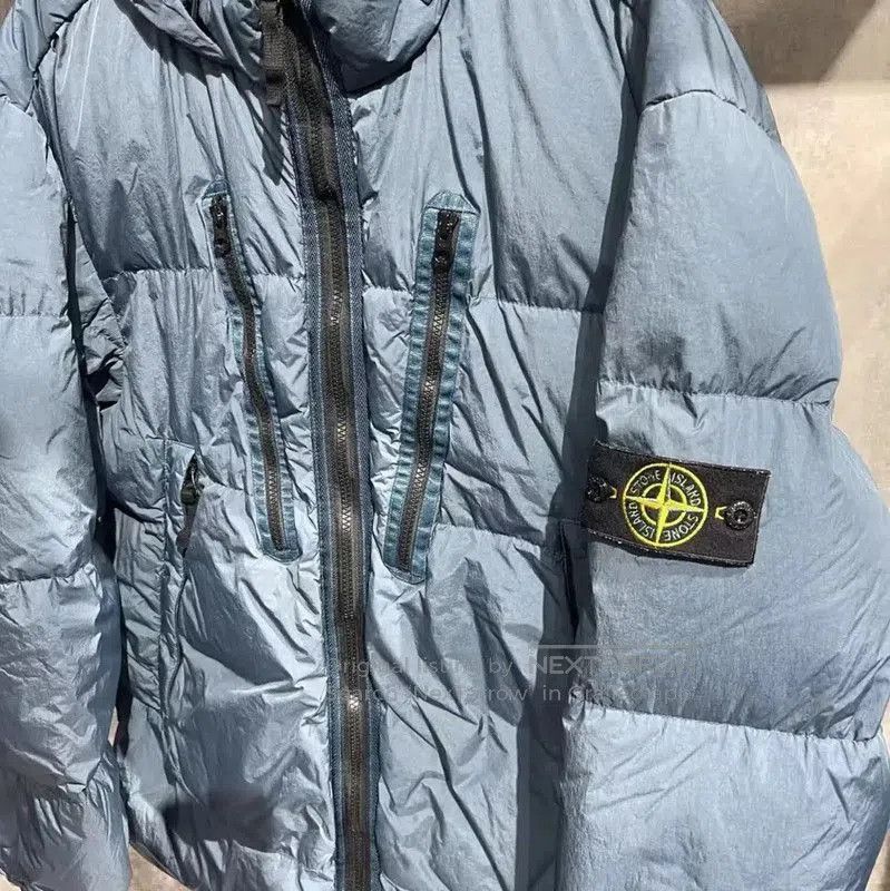 Stone Island Stone Island Blue Cotton Women's Puffer Jacket . Size XXL / US 16-18 / IT 52-54 - 3 Thumbnail