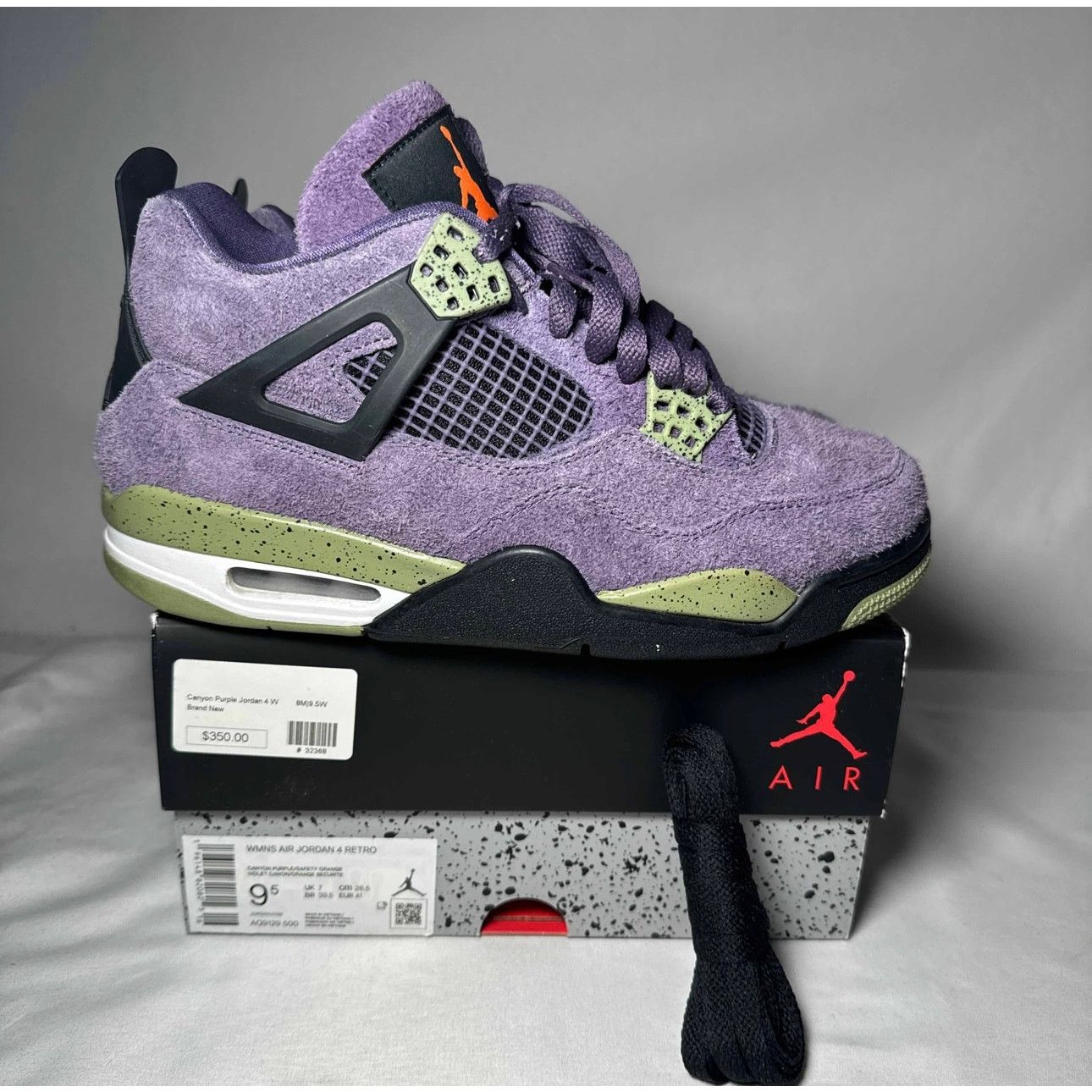 Jordan Brand × Nike Size 9.5 Wmns Air Jordan 4 Retro Canyon Purple Women's Shoes Size US 9.5 / IT 39.5 - 1 Thumbnail