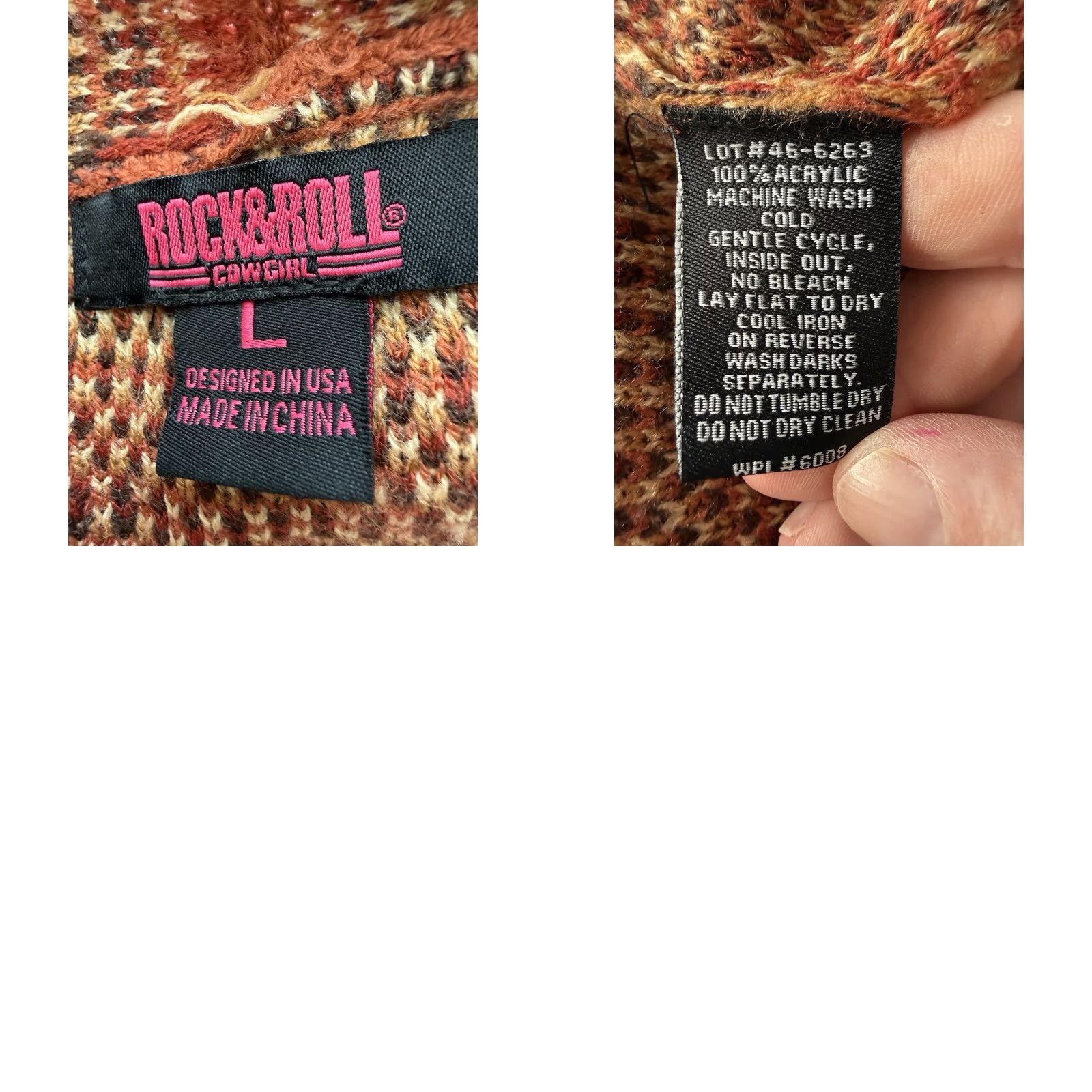 Vintage VINTAGE Rock & Roll Cowgirl Cardigan Long Sleeve Womens Large Aztec Duster Open Front Size L / US 10 / IT 46 - 8 Thumbnail