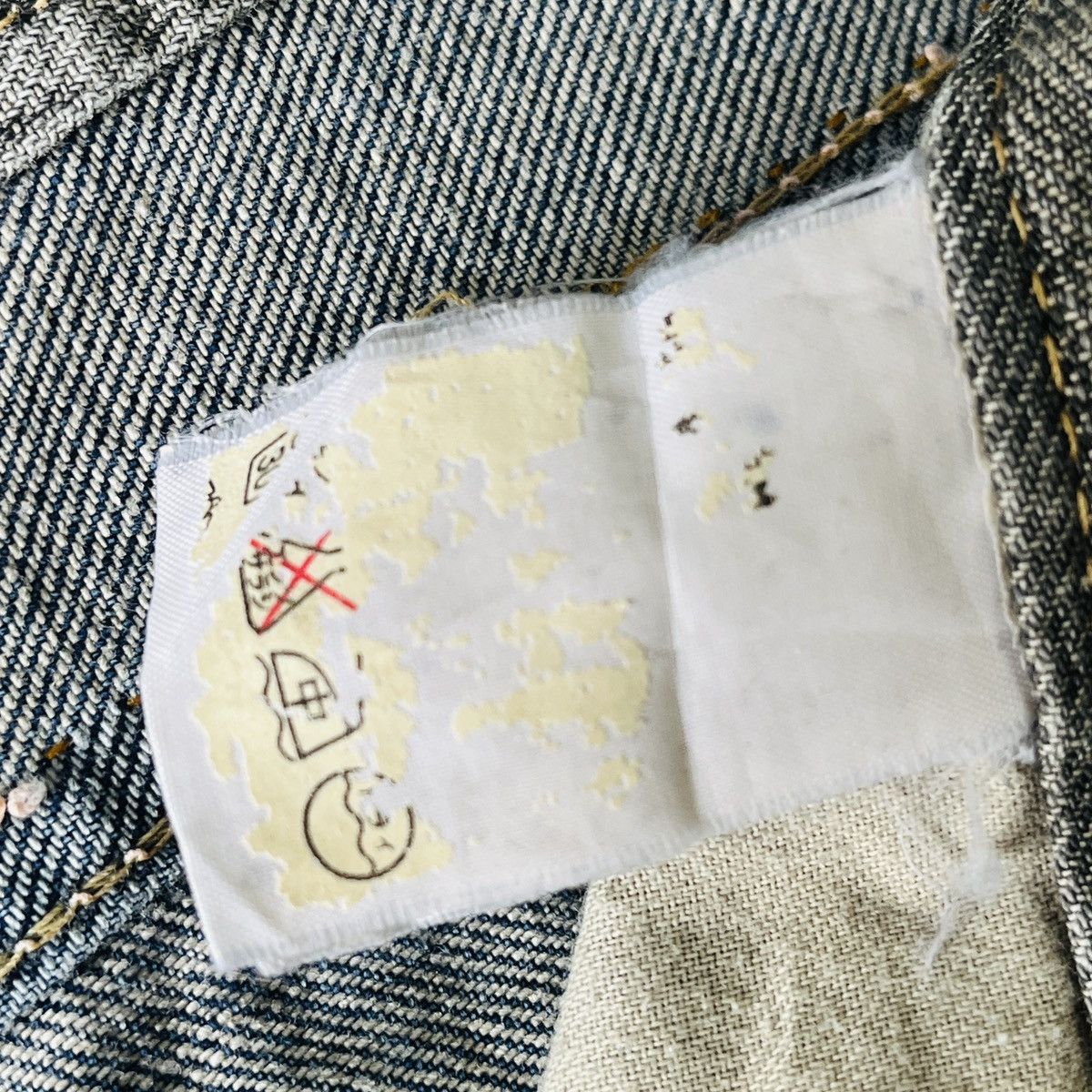 Le Grande Bleu (L.G.B.) × Vintage Vintage BLUE Grande Faded Acid Wash Denim Jeans Size US 29 - 17 Thumbnail