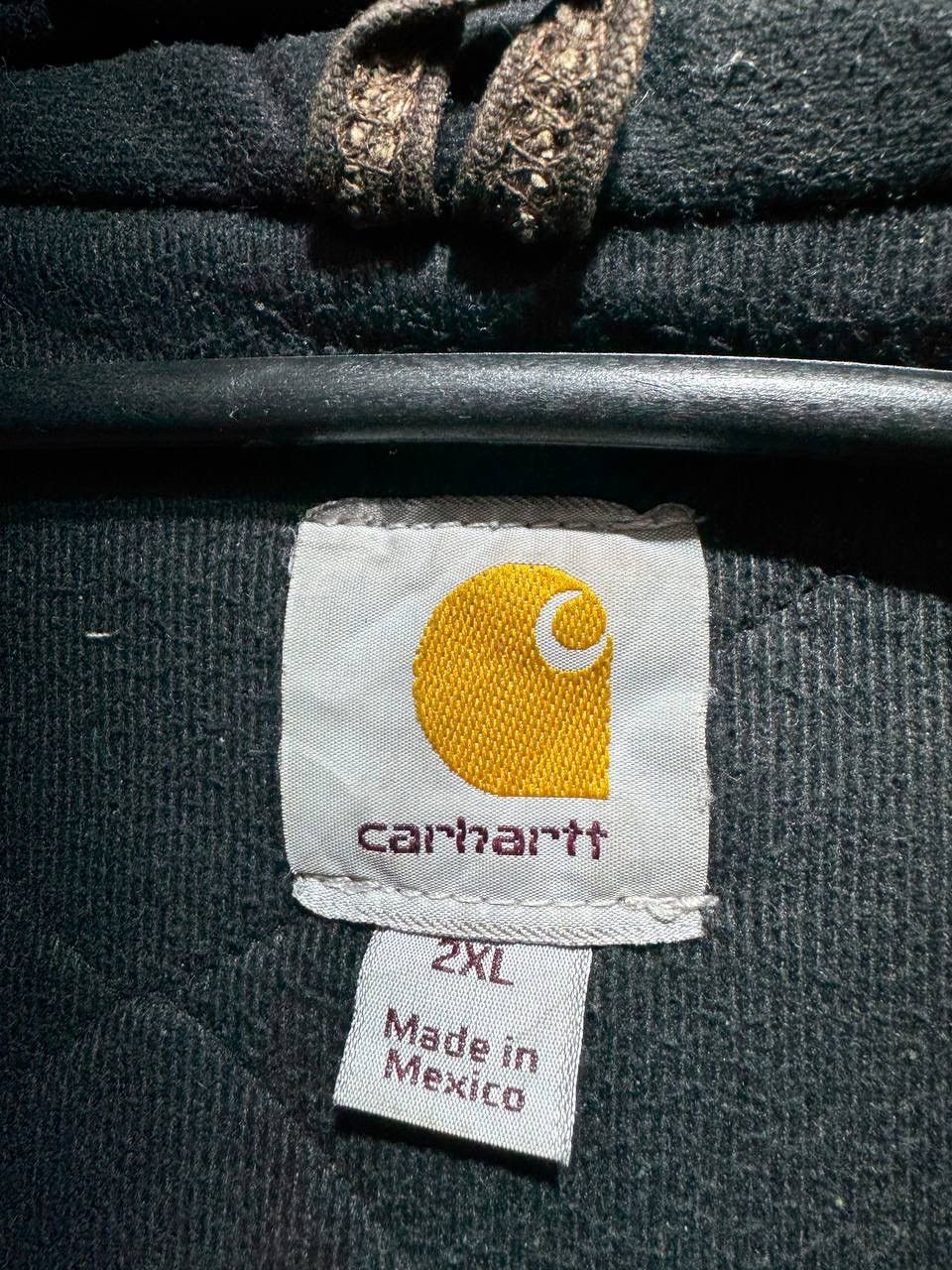 Carhartt Vintage 90s Carhartt J130 DKB Hooded Brown Jacket Size US XXL / EU 58 / 5 - 12 Thumbnail