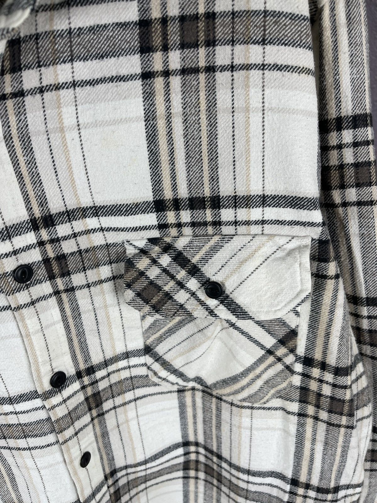 Flannel × Japanese Brand Thruxton Work checkered flannel Japanese ls shirt Size US XL / EU 56 / 4 - 14 Thumbnail