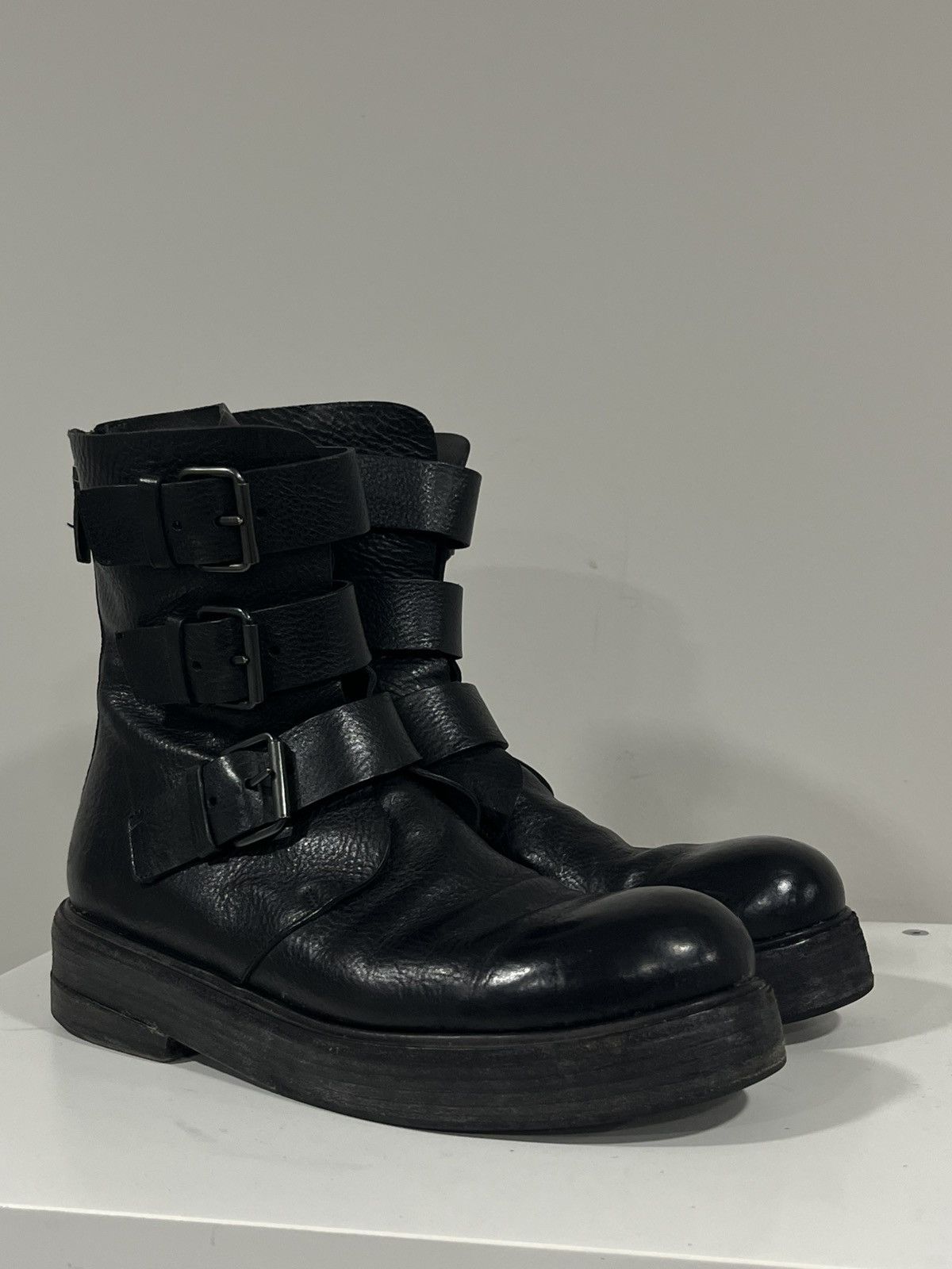 Marsell Triple Buckle Boot Black. Size 40 Size US 10 / IT 40 - 2 Thumbnail