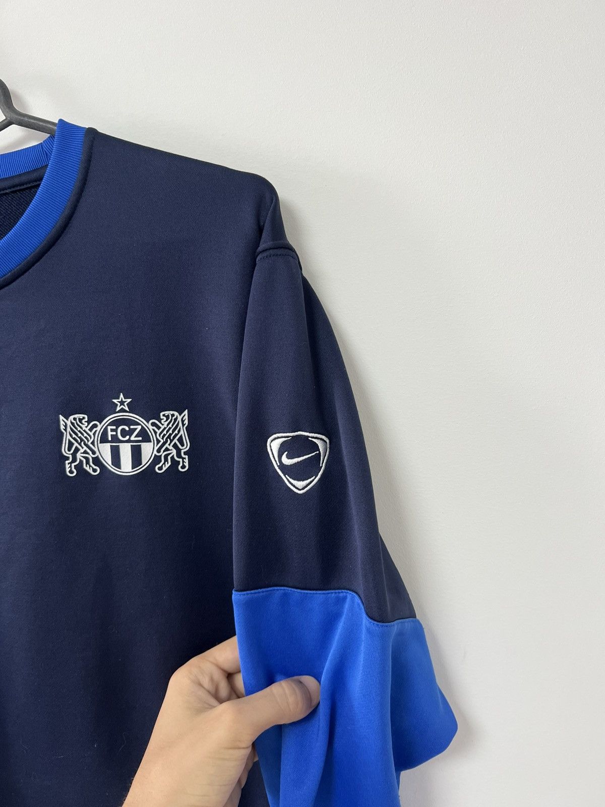 Nike Fc Zurich 2009/2010 Player Issues Sweatshirt Nike Blue sz L Size US L / EU 52-54 / 3 - 10 Thumbnail