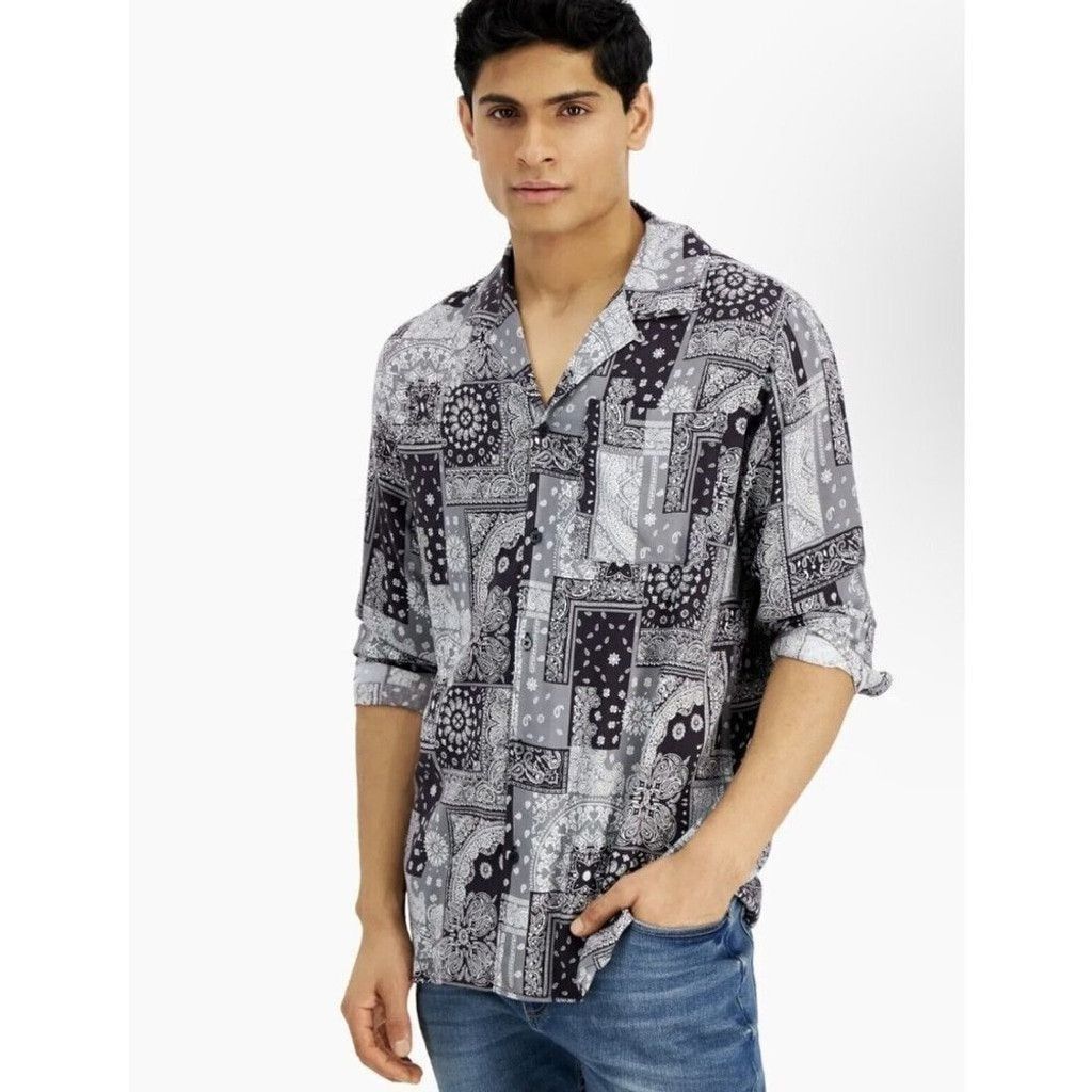 Other Sun Stone Bandana Woven Rayon Shirt. Size Large. Size US L / EU 52-54 / 3 - 1 Thumbnail