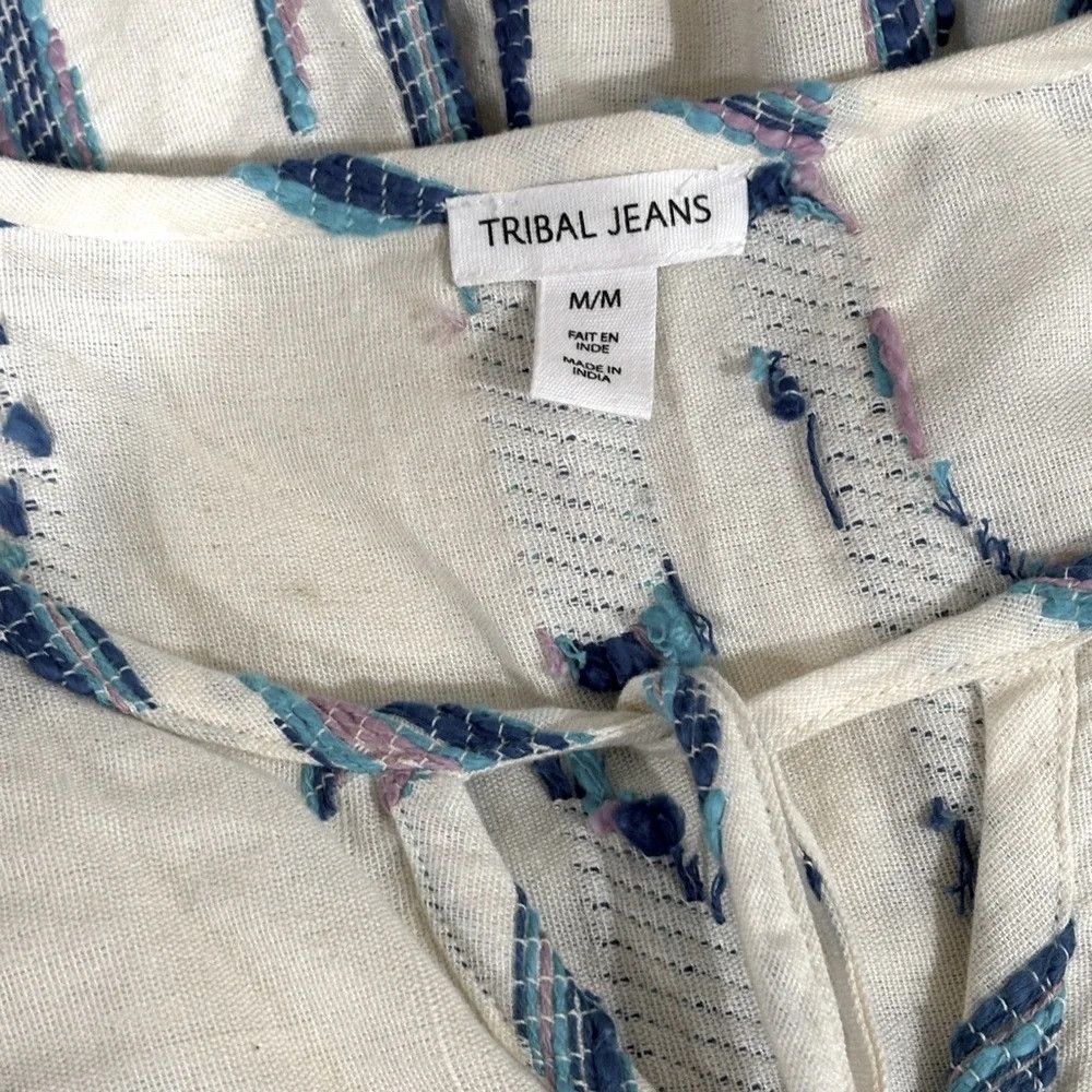 Tribal Streetwear Tribal Jeans Tassel Blouse NWT Size M / US 6-8 / IT 42-44 - 5 Thumbnail