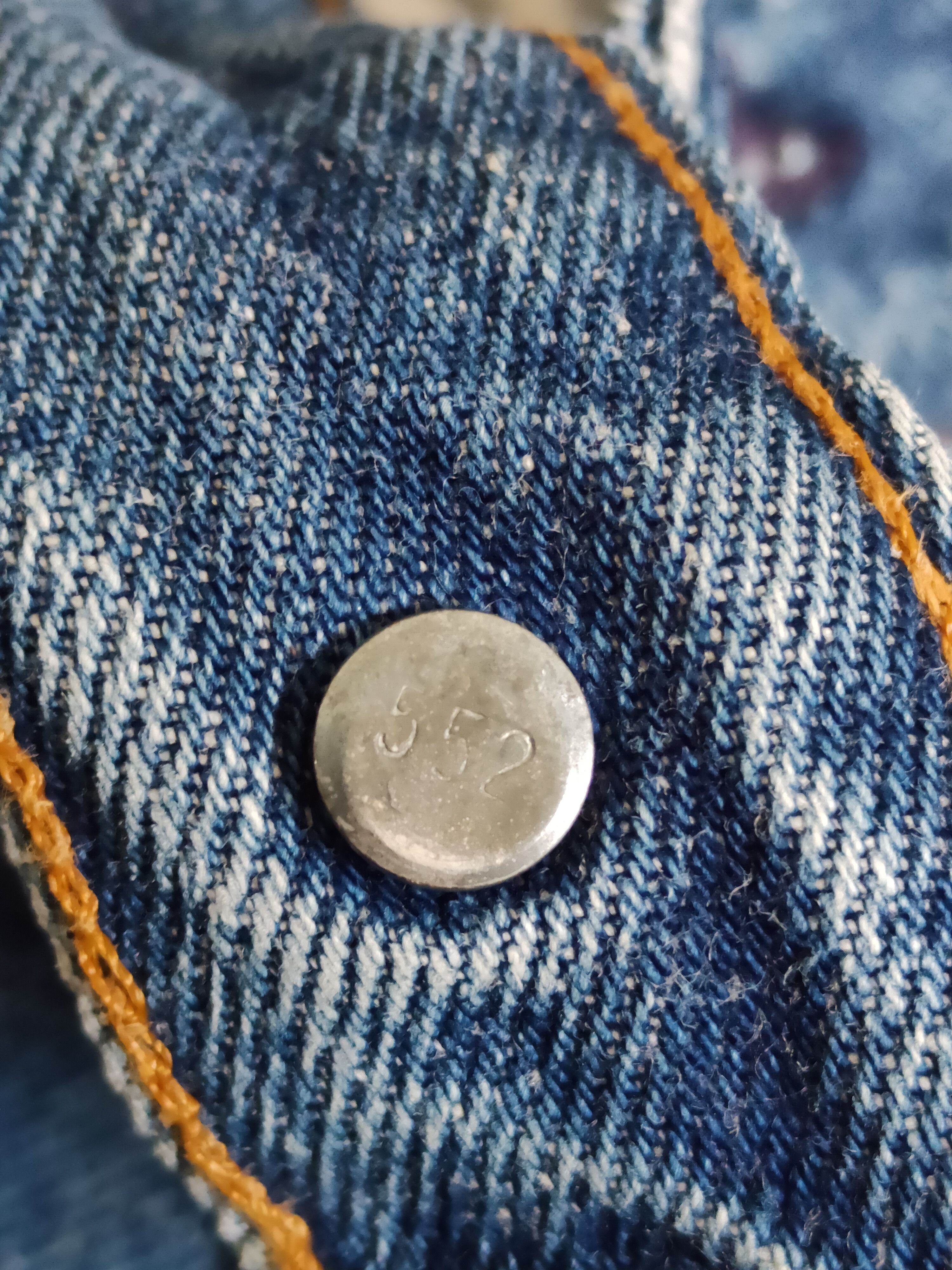 Levi's 80' vintage 501 Levi's Blue Distressed Ripped Jeans #S2743 Size US 33 - 17 Thumbnail