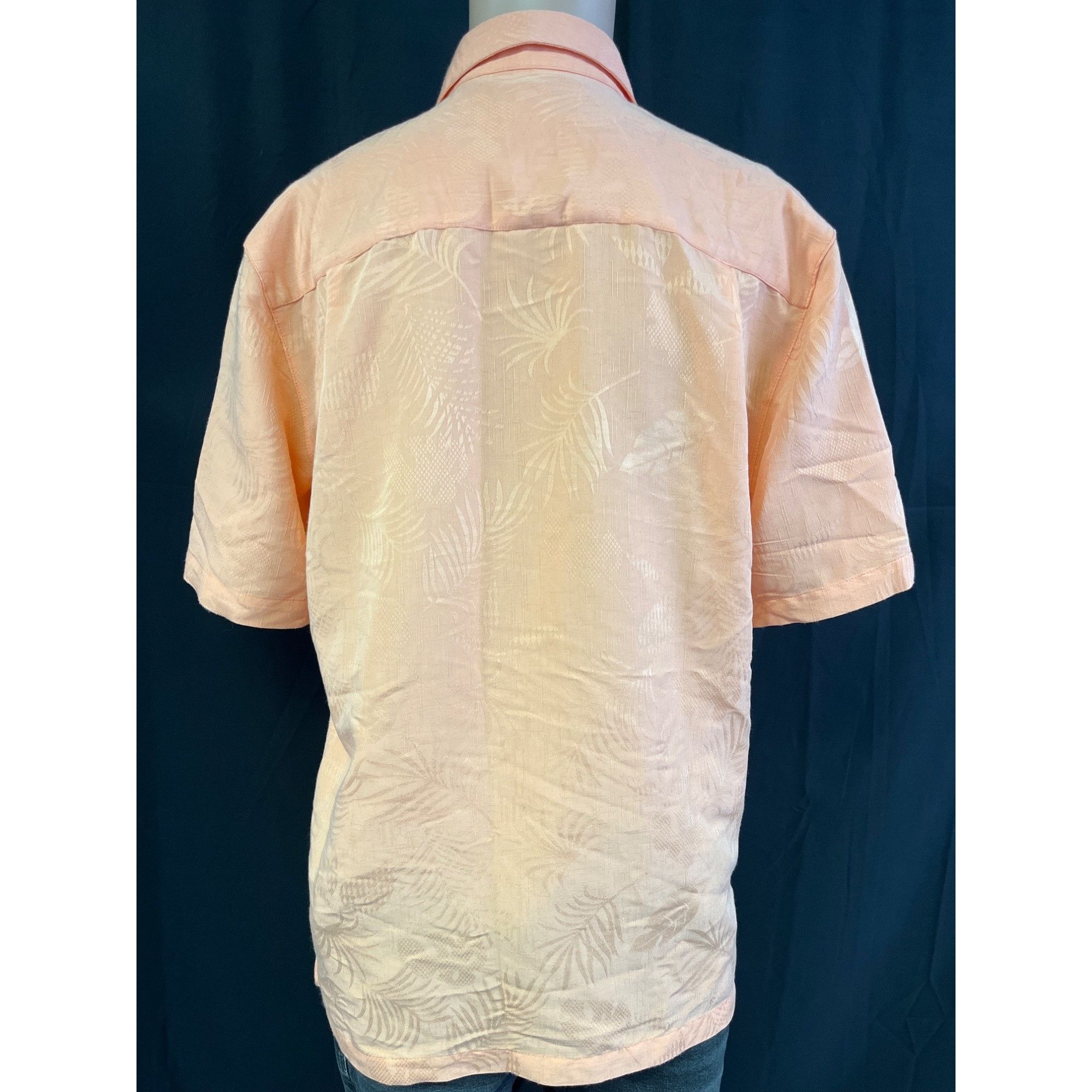 Other Joe Marlin Men's Orange Hawaiian Shirt/Button Up Sz M SKU 40 Size US M / EU 48-50 / 2 - 3 Thumbnail