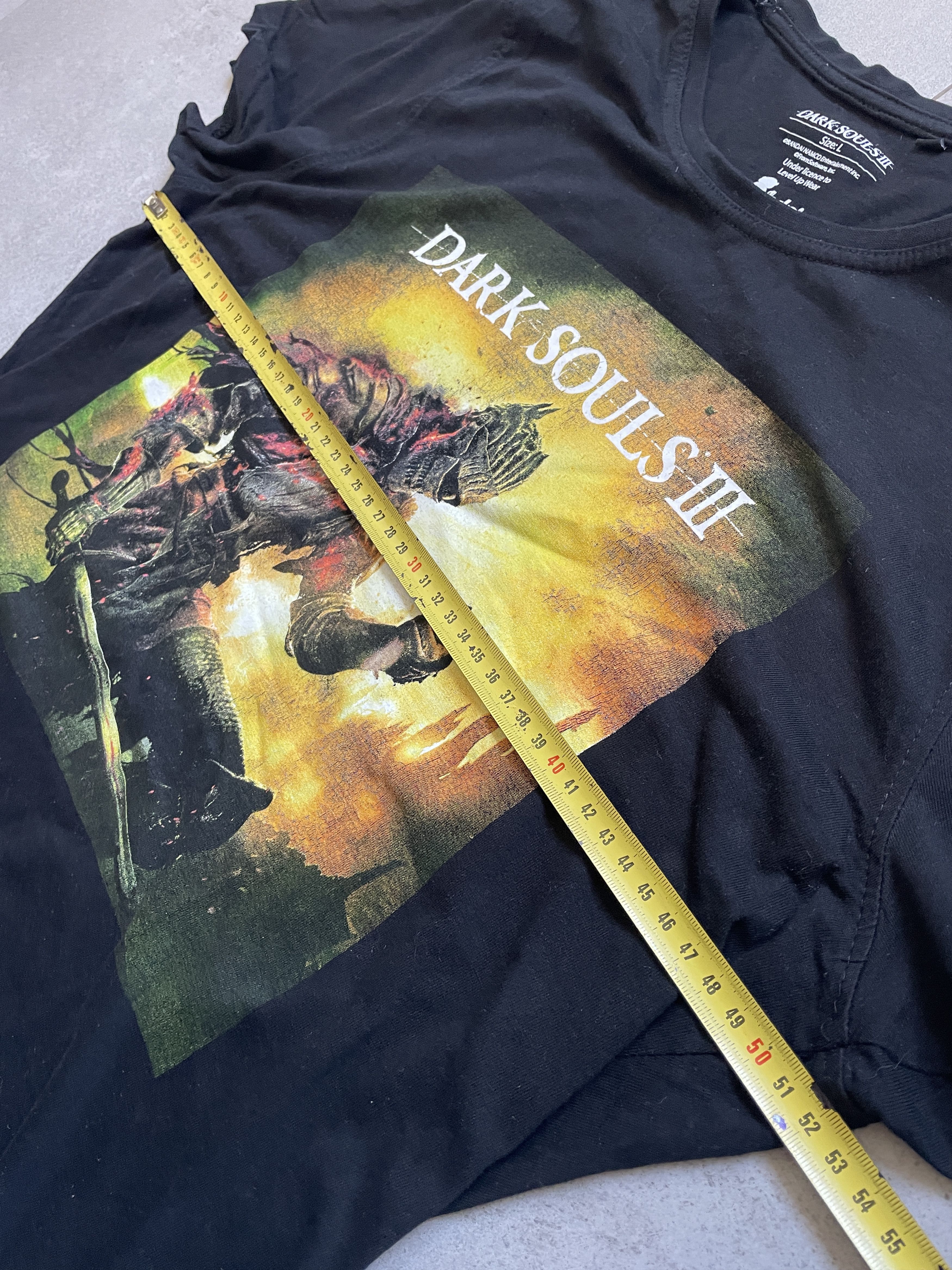 Vintage Y2K DARK SOULS 3 III BANDAI NAMCO GAME BLACK TEE Size US L / EU 52-54 / 3 - 5 Thumbnail