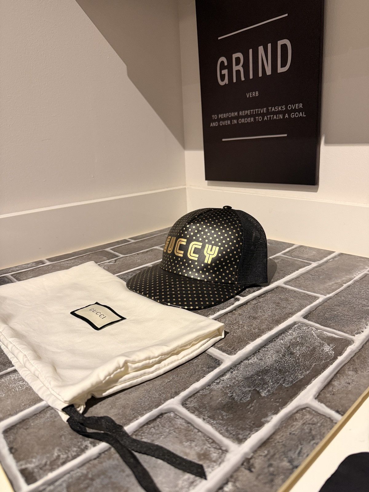 Gucci Gucci X Sega Leather Gucci Stars Baseball Hat M Size ONE SIZE - 2 Thumbnail