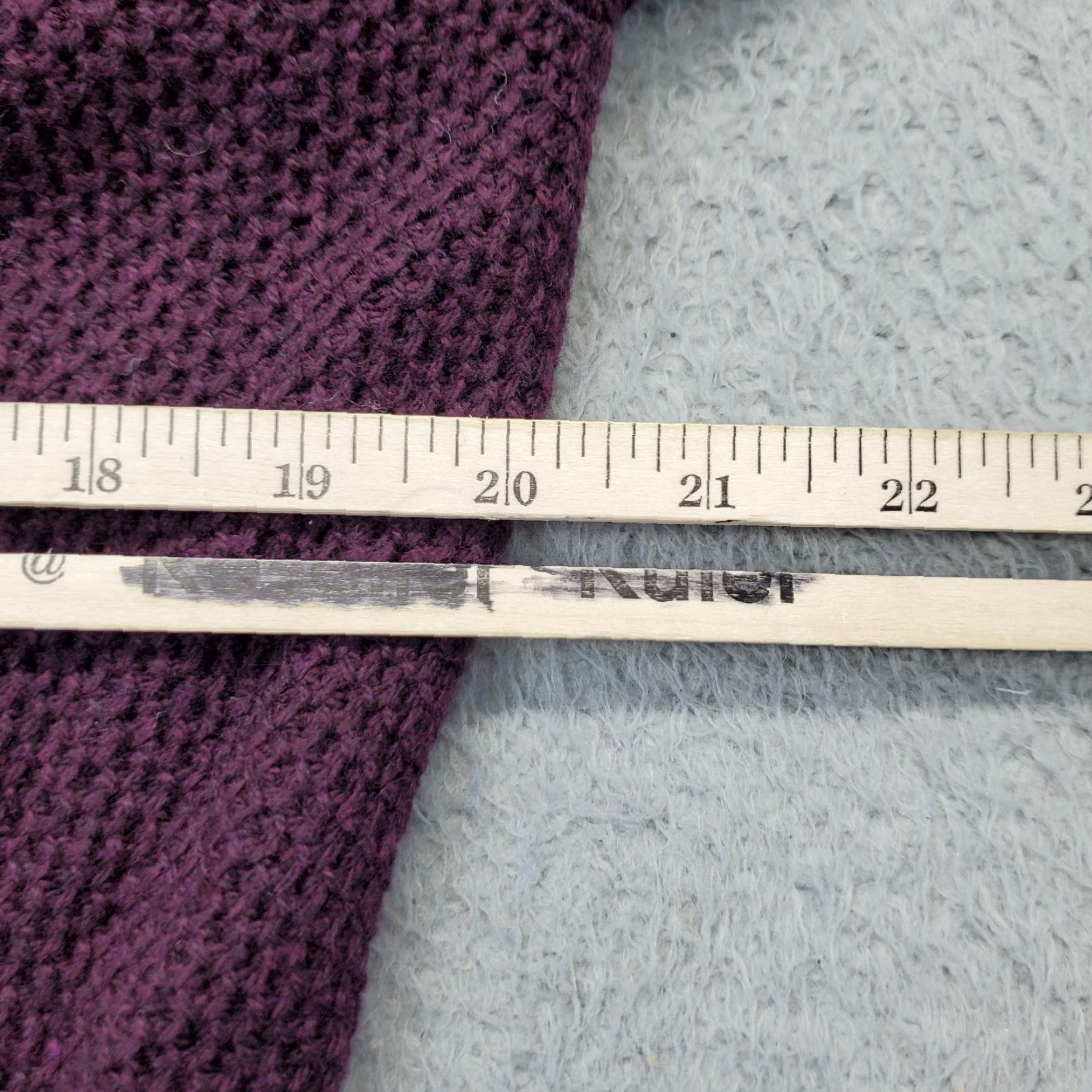 Loft LOFT Womens Size S Burgundy Throw Over Cardigan Open Front Shawl Knit Wool Blend Size S / US 4 / IT 40 - 5 Thumbnail