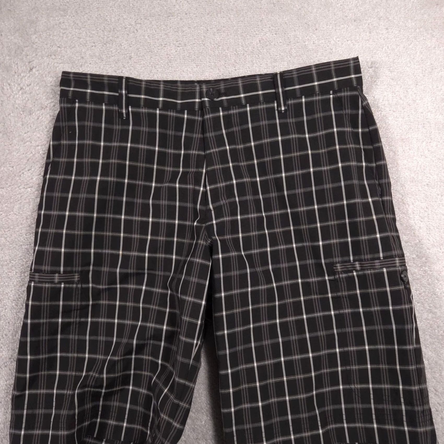 Adidas Adidas Shorts Mens 32 Black Plaid Golf Stretch Athletic Pockets Mens Shorts Size US 32 / EU 48 - 4 Thumbnail
