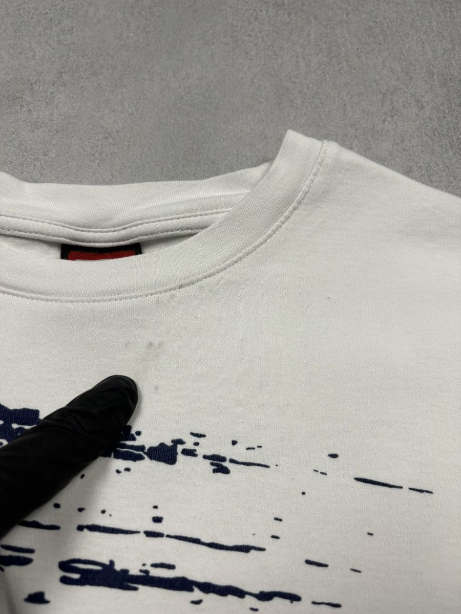 Diesel Diesel 2000s Distressed White Brush Stroke Tee 3D Logo M Y2K Size US M / EU 48-50 / 2 - 8 Thumbnail