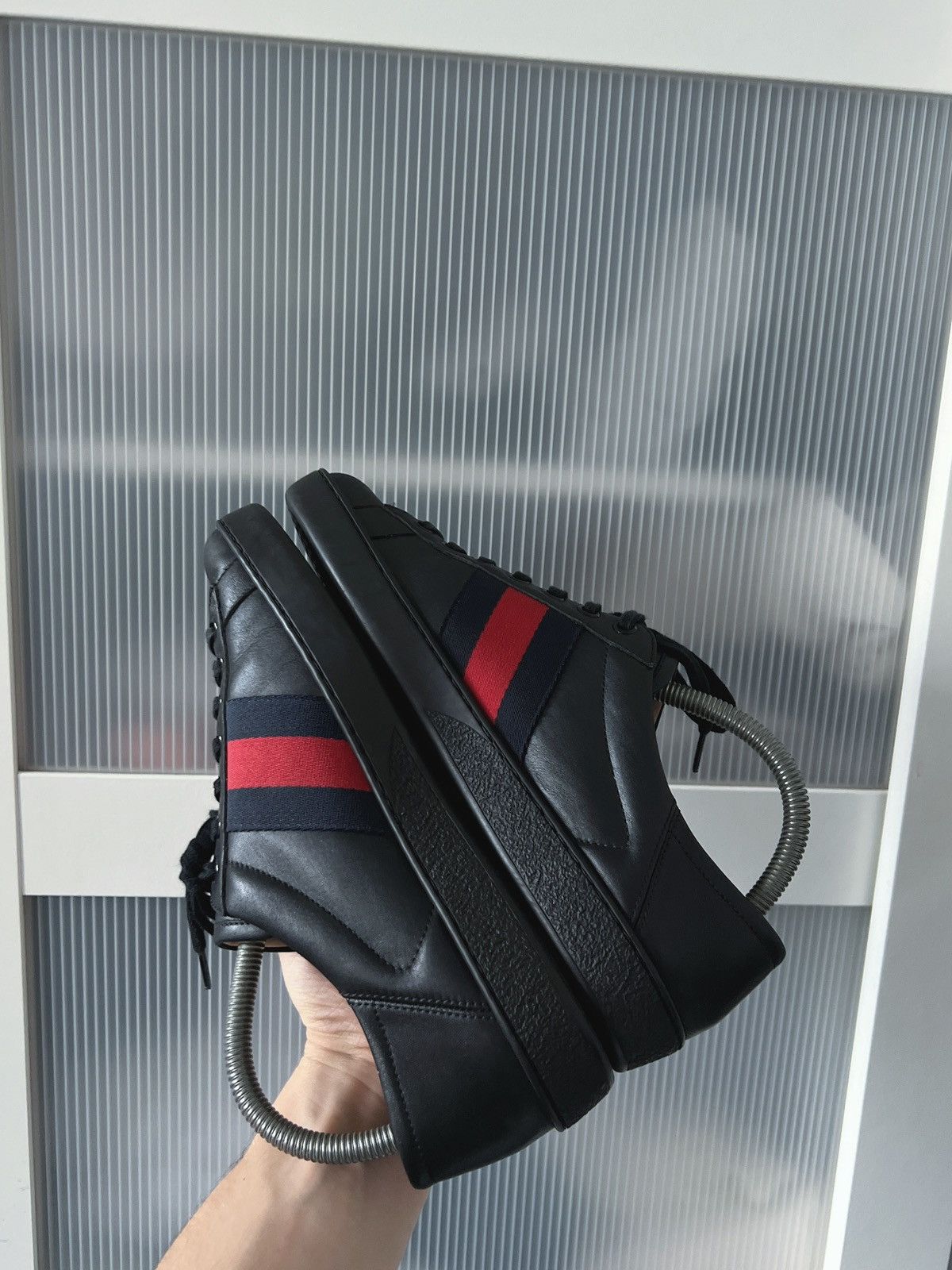 Gucci Gucci Ace Bee Leather Sneakers Size US 6 / IT 36 - 3 Thumbnail
