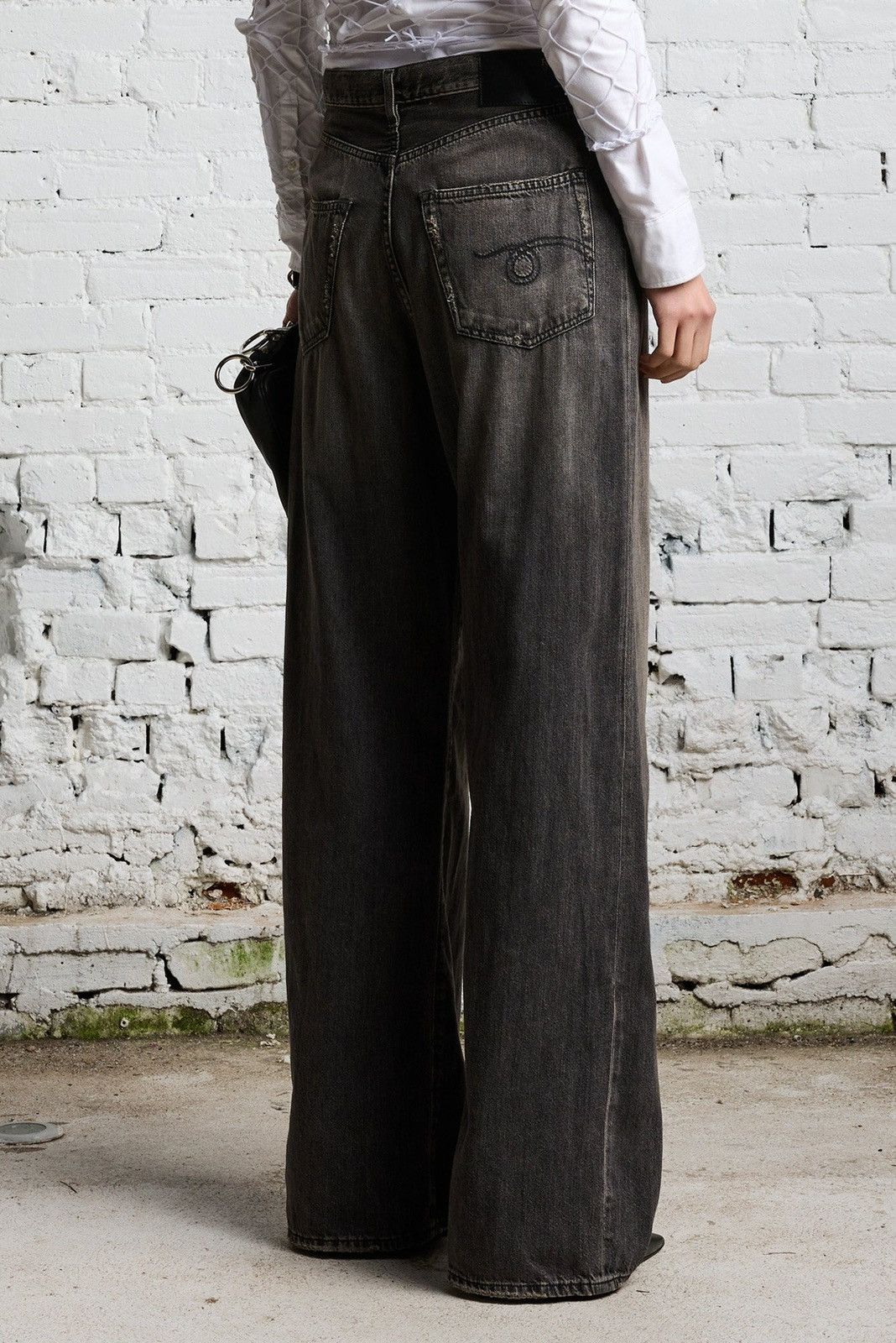 R13 DAMON PLEATED WIDE LEG - ELLERY BLACK SIZE 30 Size 30" / US 8 / IT 44 - 5 Thumbnail