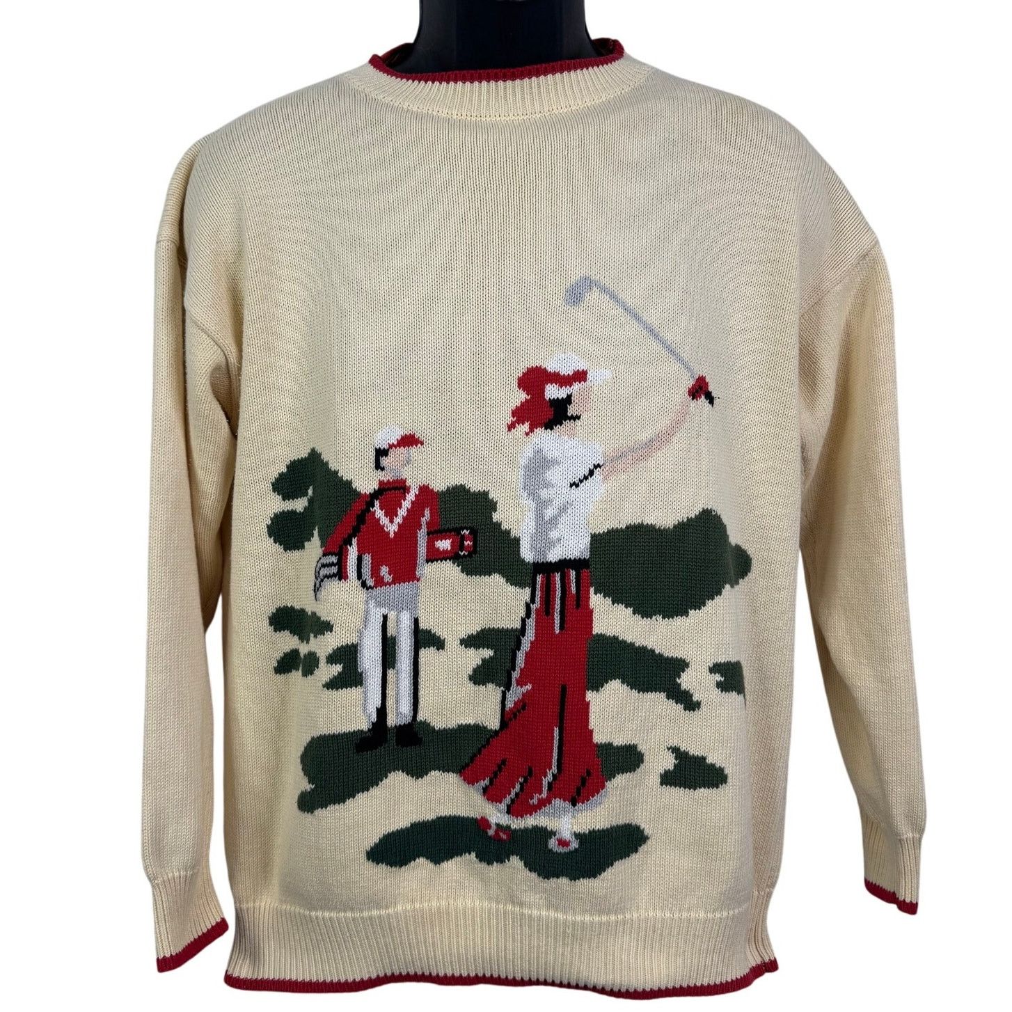 Pacific Trail Vintage Tails Golf Knit Pullover Preppy Sweater 90's Men's Size US M / EU 48-50 / 2 - 1 Thumbnail