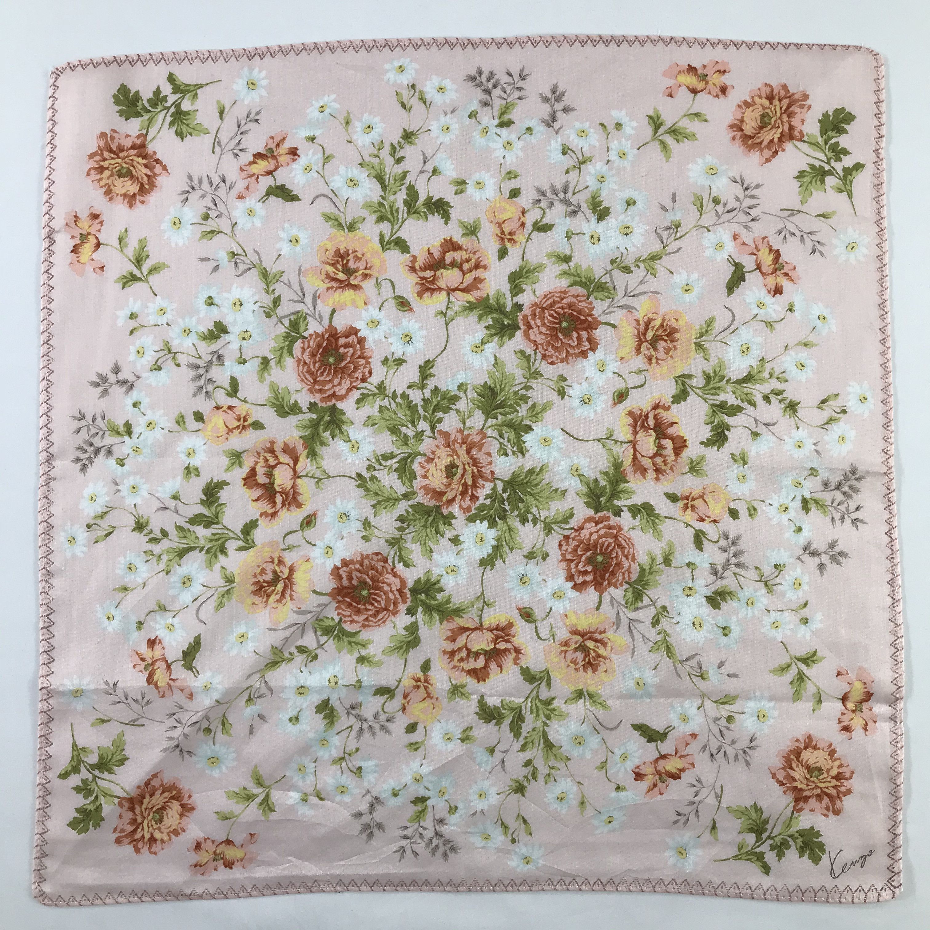 Kenzo × Vintage Kenzo Bandana / Handkerchief / Neckerchief - S711 Size ONE SIZE - 1 Thumbnail