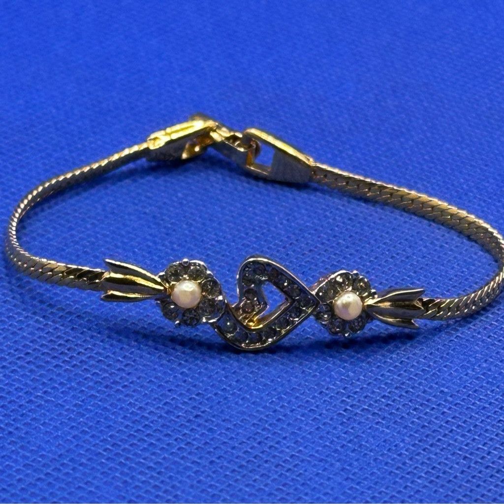 Nina Ricci Nina Ricci gold, pearl and crystal bracelet Size ONE SIZE - 4 Thumbnail